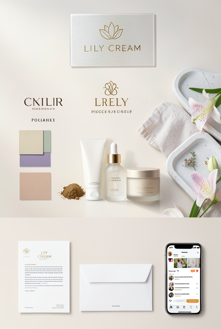 Create a high-end luxury brand identity presentation for an