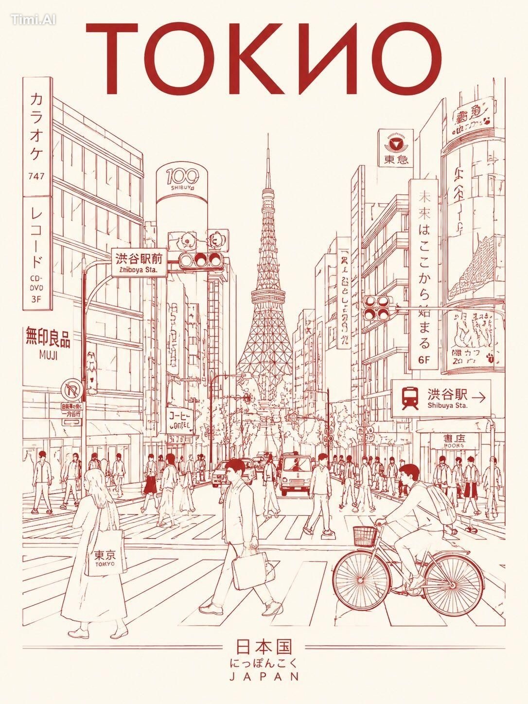Create a minimalist ultra-high-resolution travel poster in l