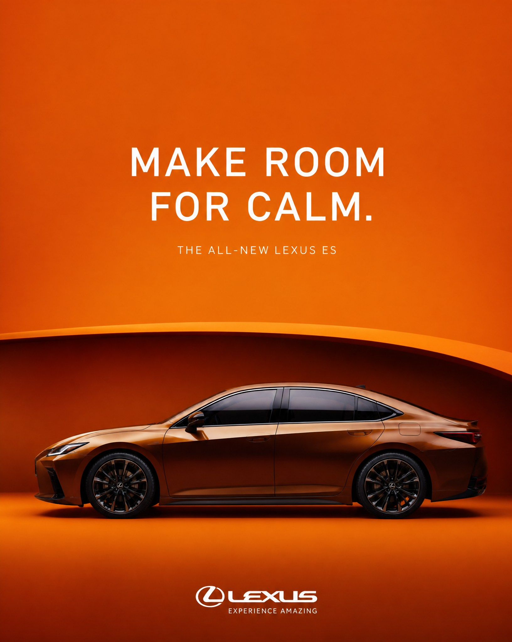 Create an ultra-premium conceptual automotive campaign poste