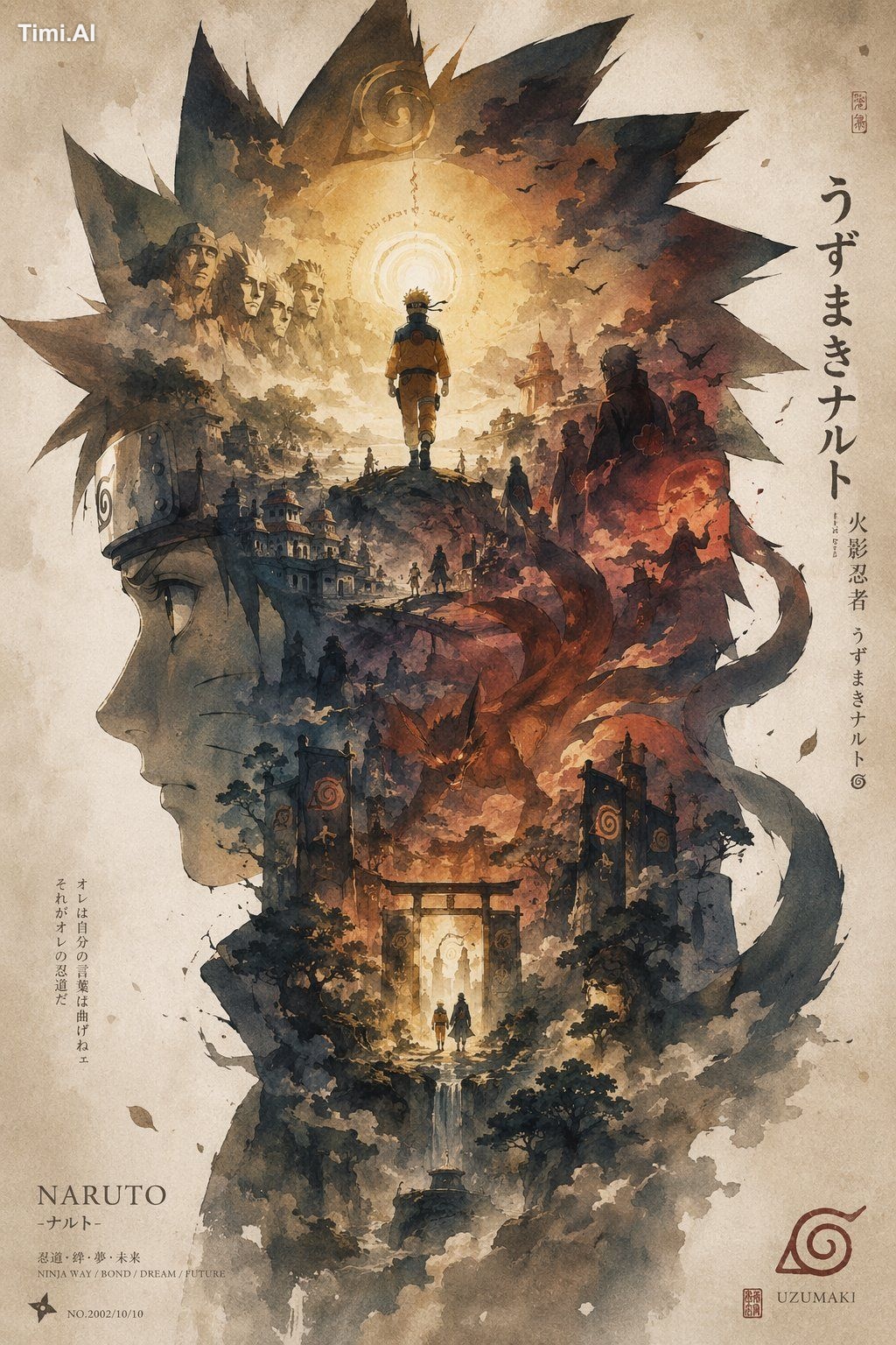请根据【主题:xxx】自动生成一张高审美的“轮廓宇宙 / 收藏版叙事海报”风格作品。不要将画面局限于固定器物或常见容器,