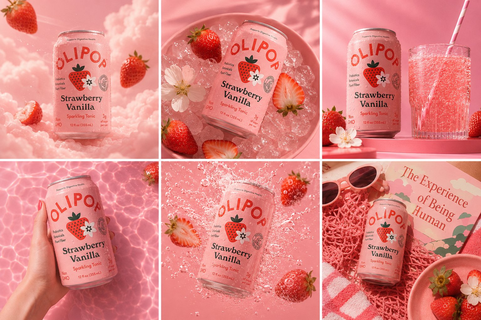 -
ULTRA-PREMIUM OLIPOP STRAWBERRY VANILLA 6-GRID CAMPAIGN