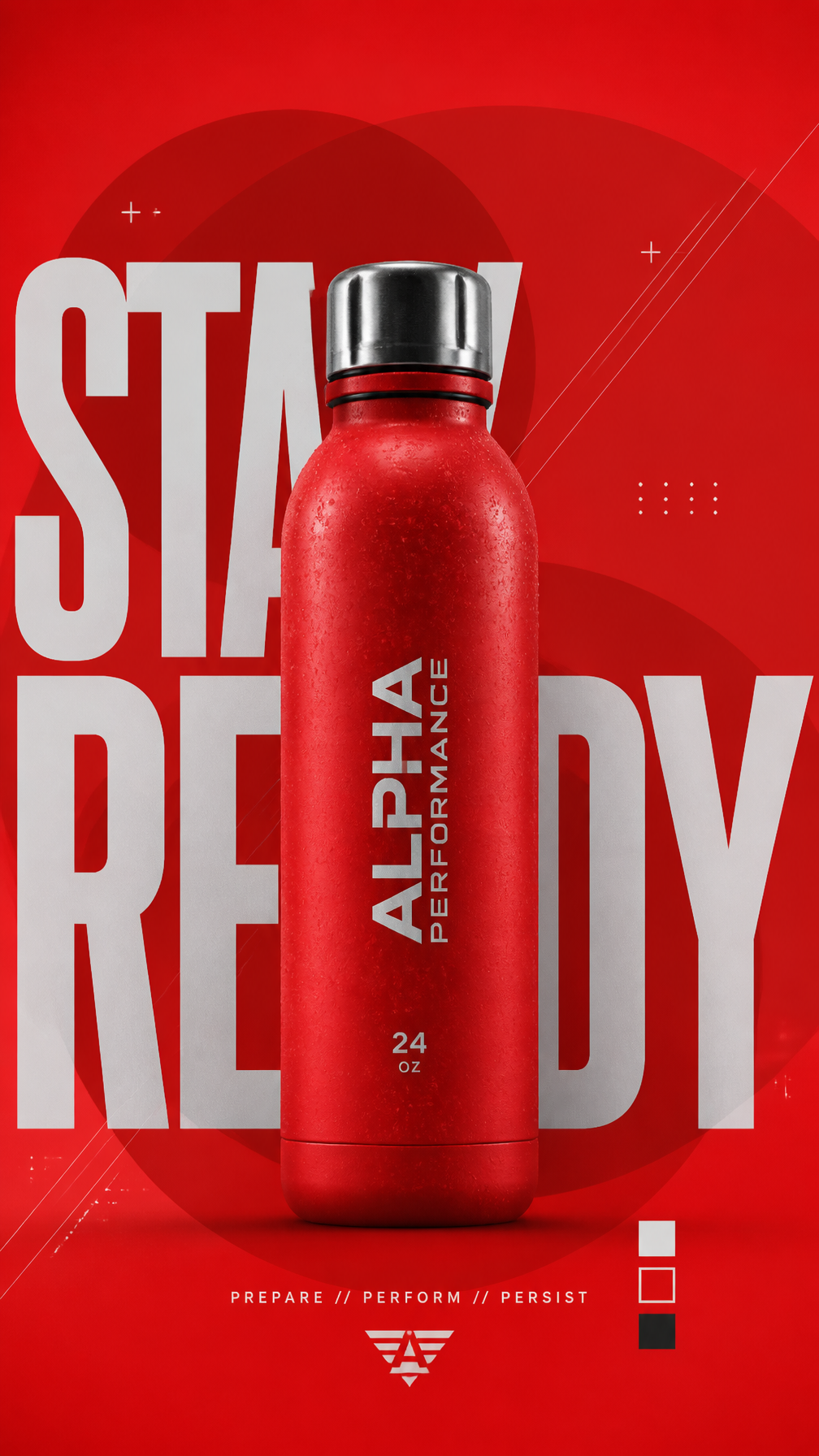 A premium commercial sports campaign poster.Central Subject: