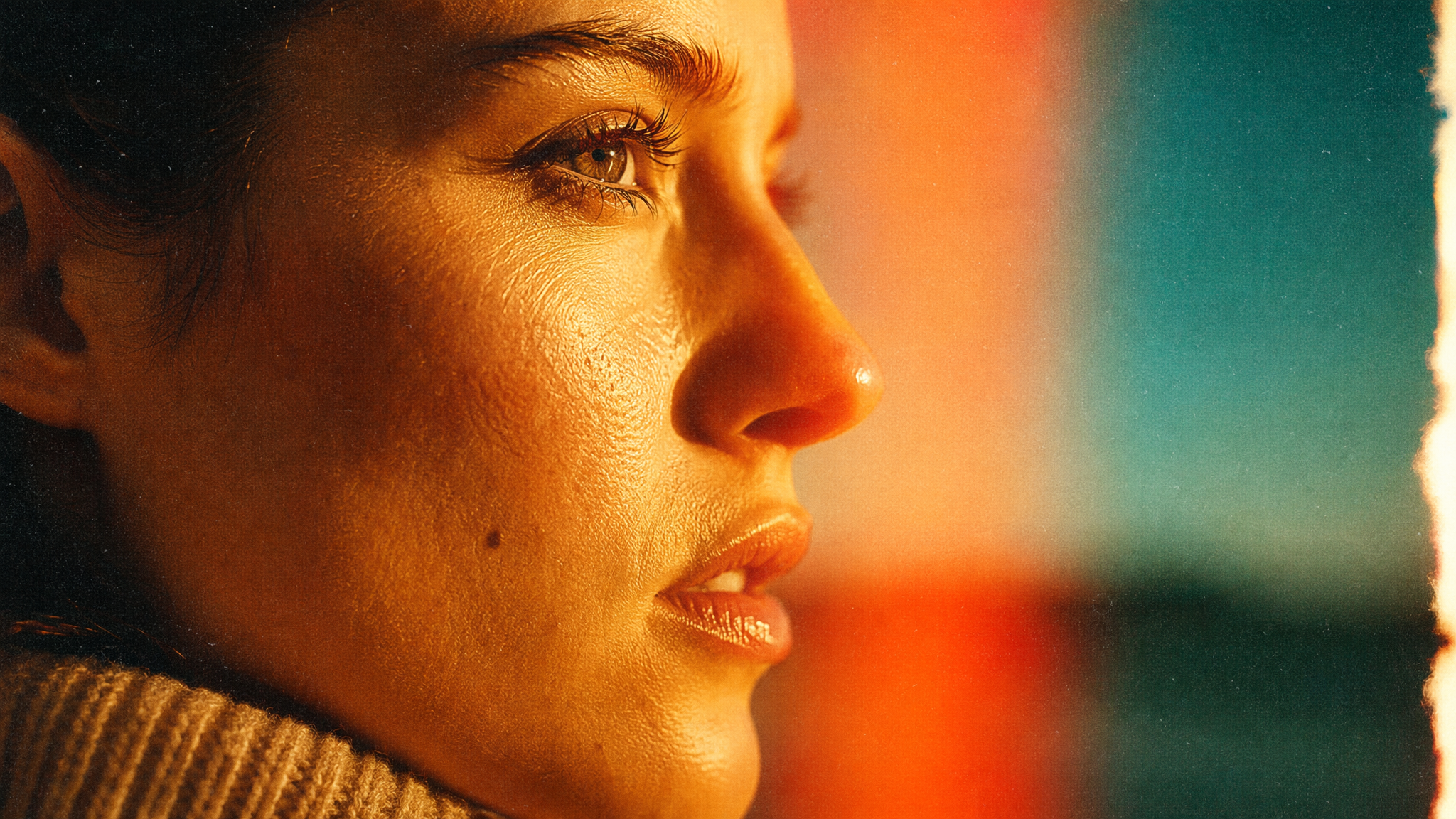 Create a cinematic, photorealistic extreme close-up shot, me