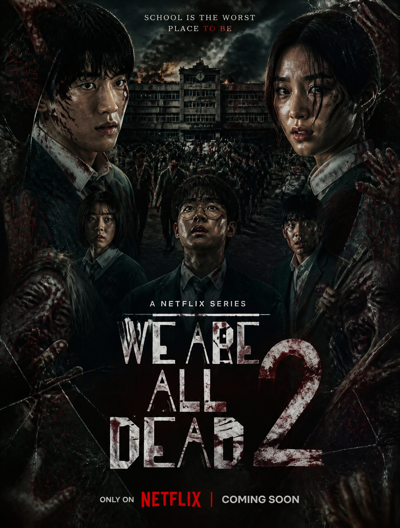 The poster for the series "We Are All Dead 2" features dark 