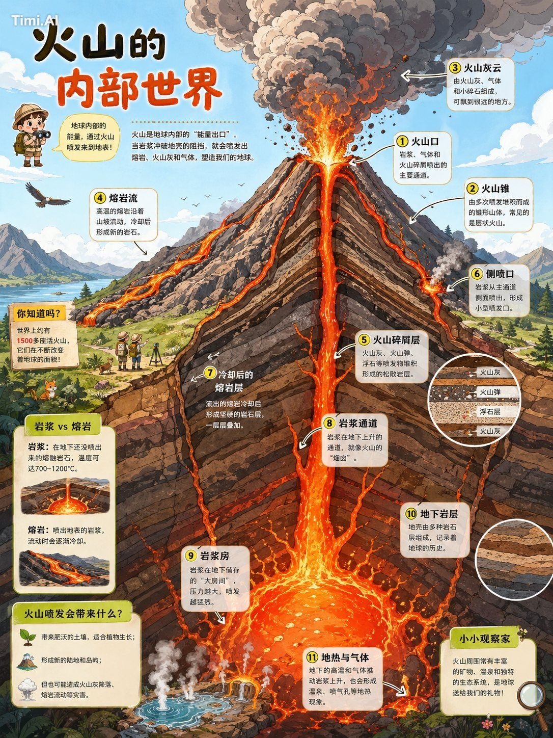 请根据【主题】创作一张高完成度、适合系列化发布的「剖面科普图解绘本 / Cutaway Educational Pict