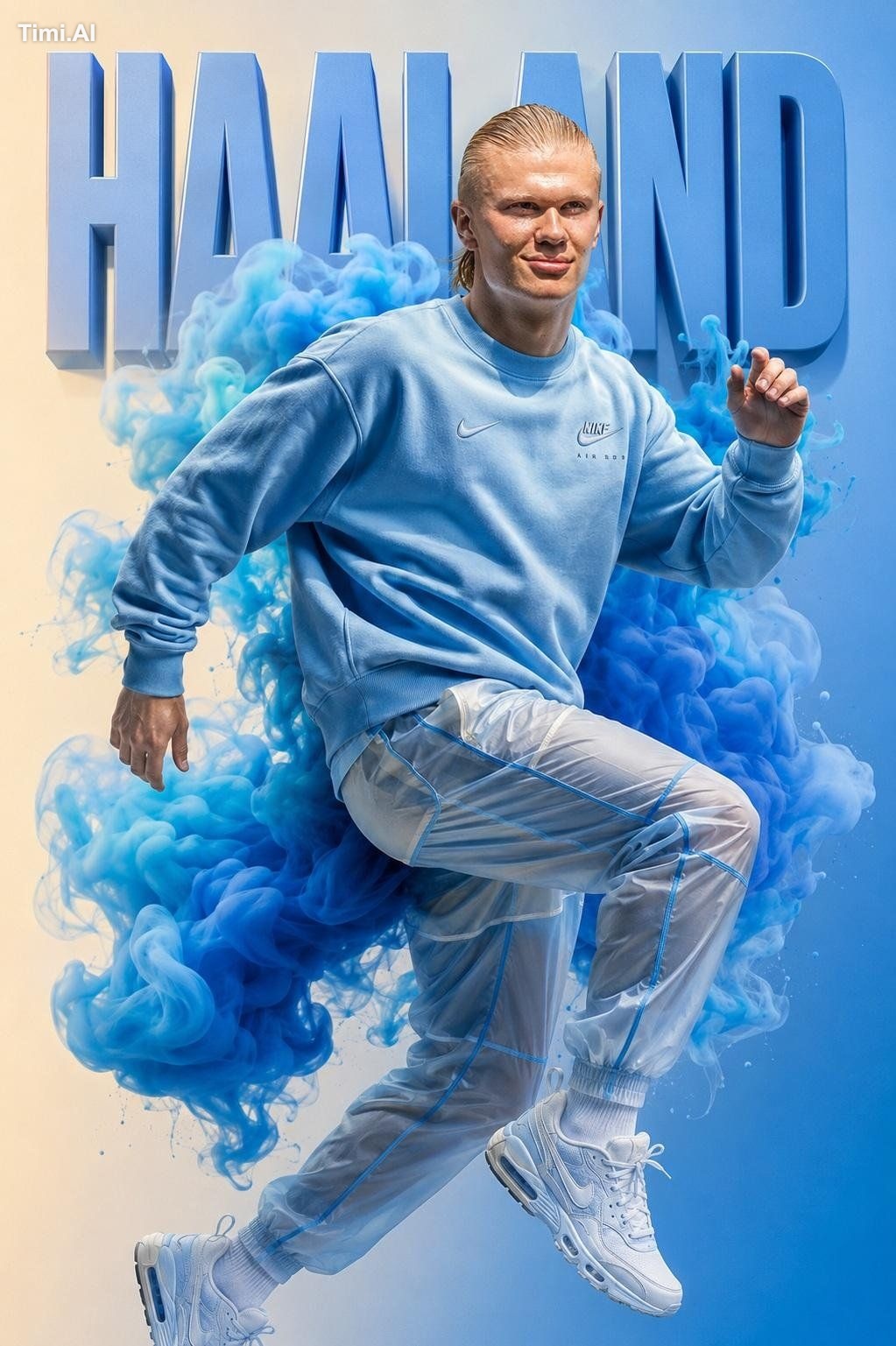 Ultra-premium sportswear campaign featuring a world-class fo