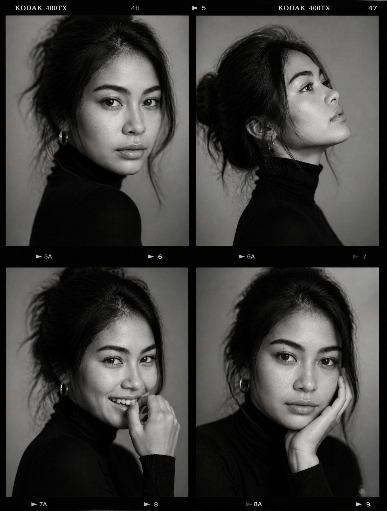 Ultra-viral black-and-white luxury fashion casting contact s
