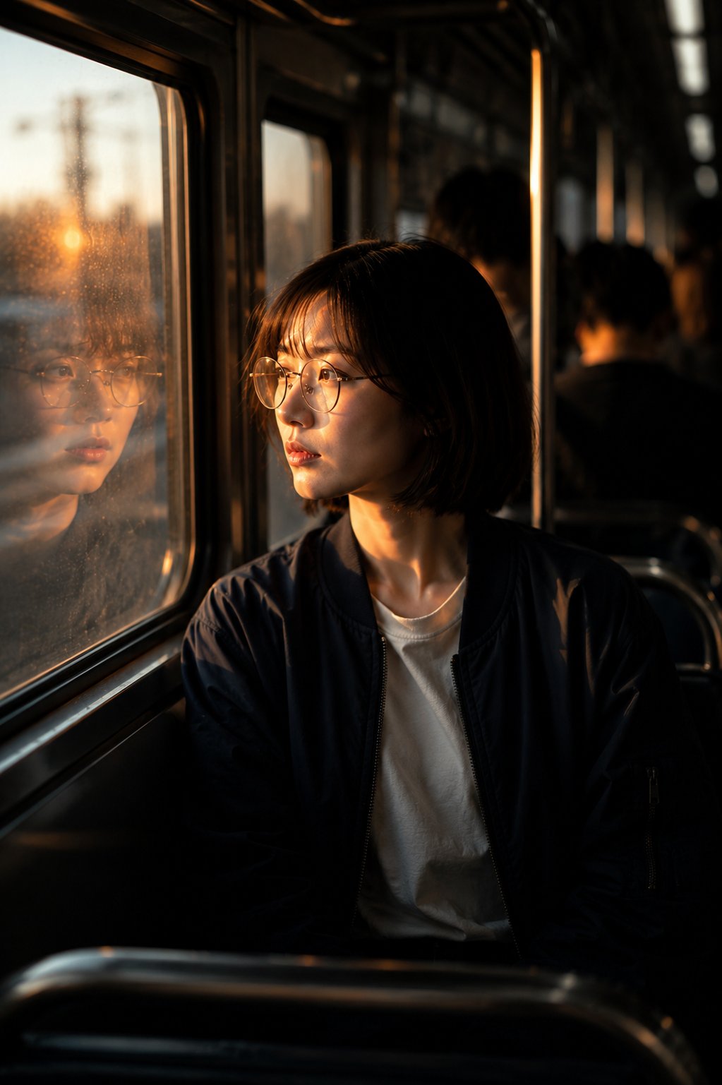 Ultra-realistic cinematic portrait of a beautiful young Kore