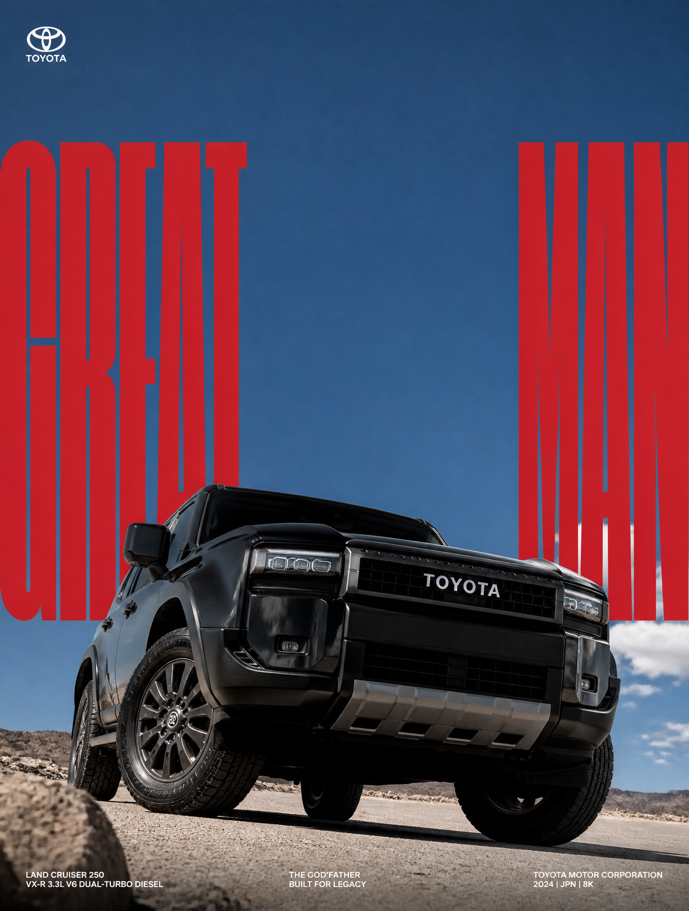 [TOYOTA] | [THE GOD'FATHER]. Act as a Professional Editorial