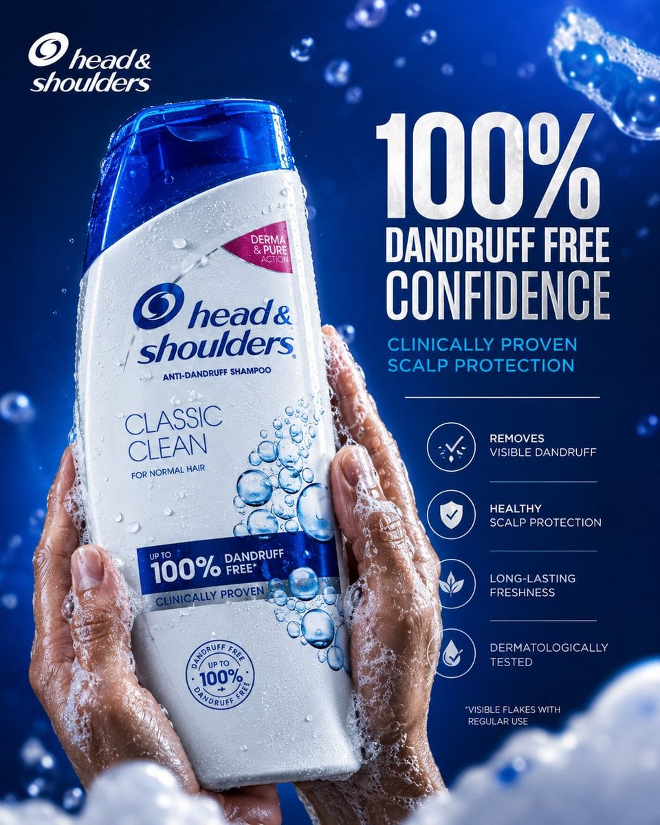 HEAD & SHOULDERS
"CONFIDENCE STARTS AT THE SCALP"
FORMAT