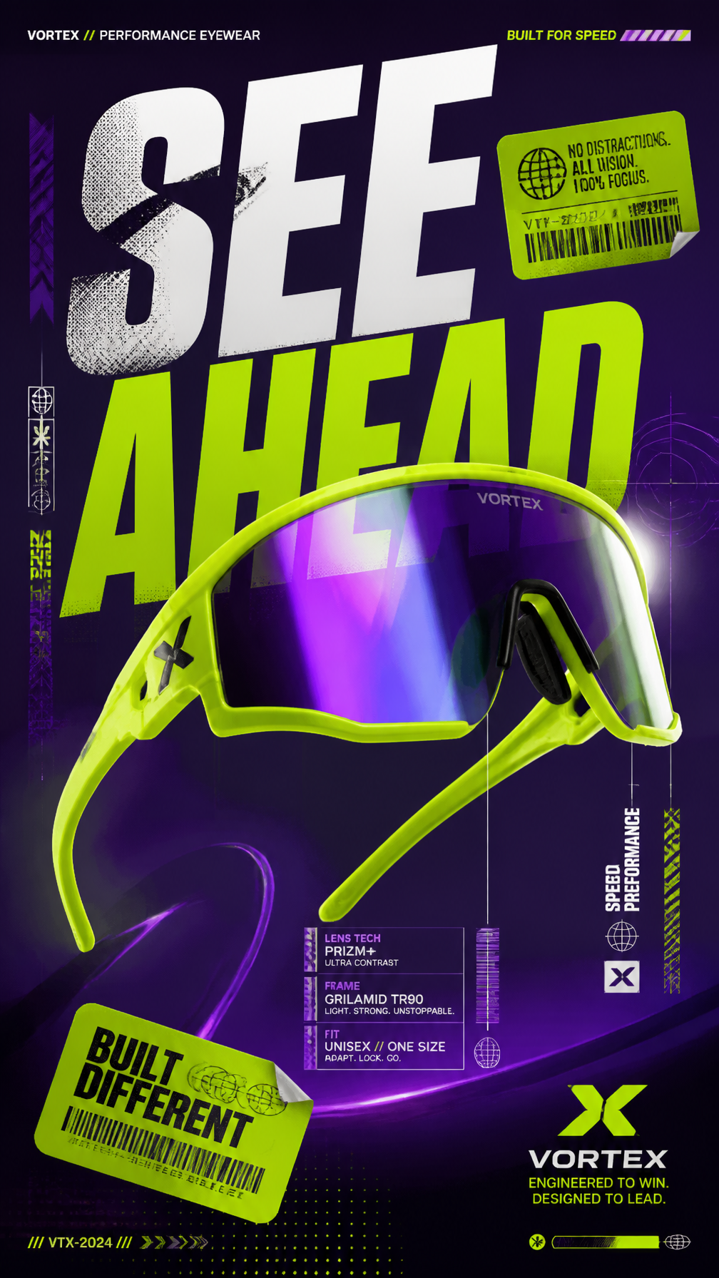 A premium 9:16 sports-fashion advertising poster.Central Sub