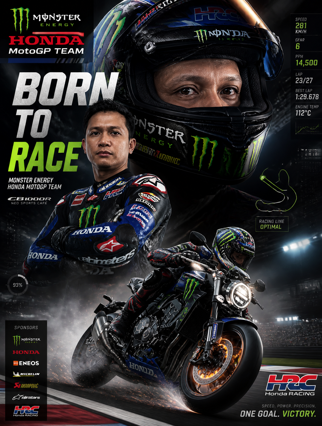 Monster Energy HONDA MotoGP Team VersionCreate an action-pac