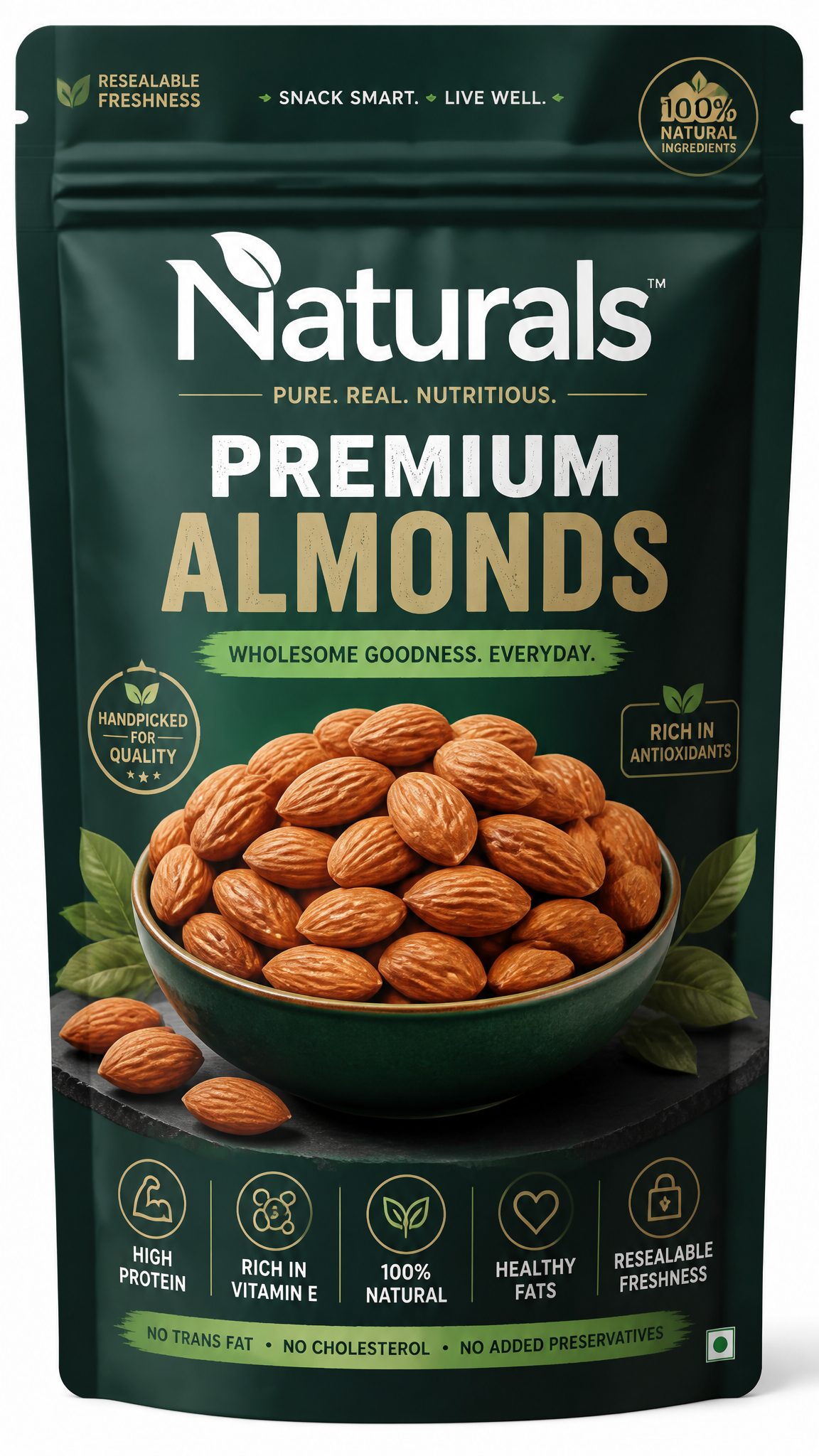 Create a distinctive packaging concept for a premium healthy