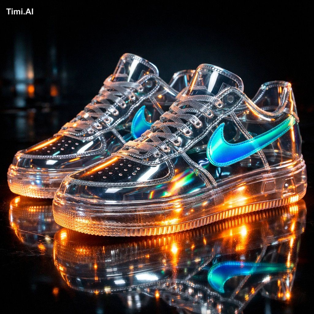 Ultra-realistic cinematic product shot of [BRAND: Nike Air F