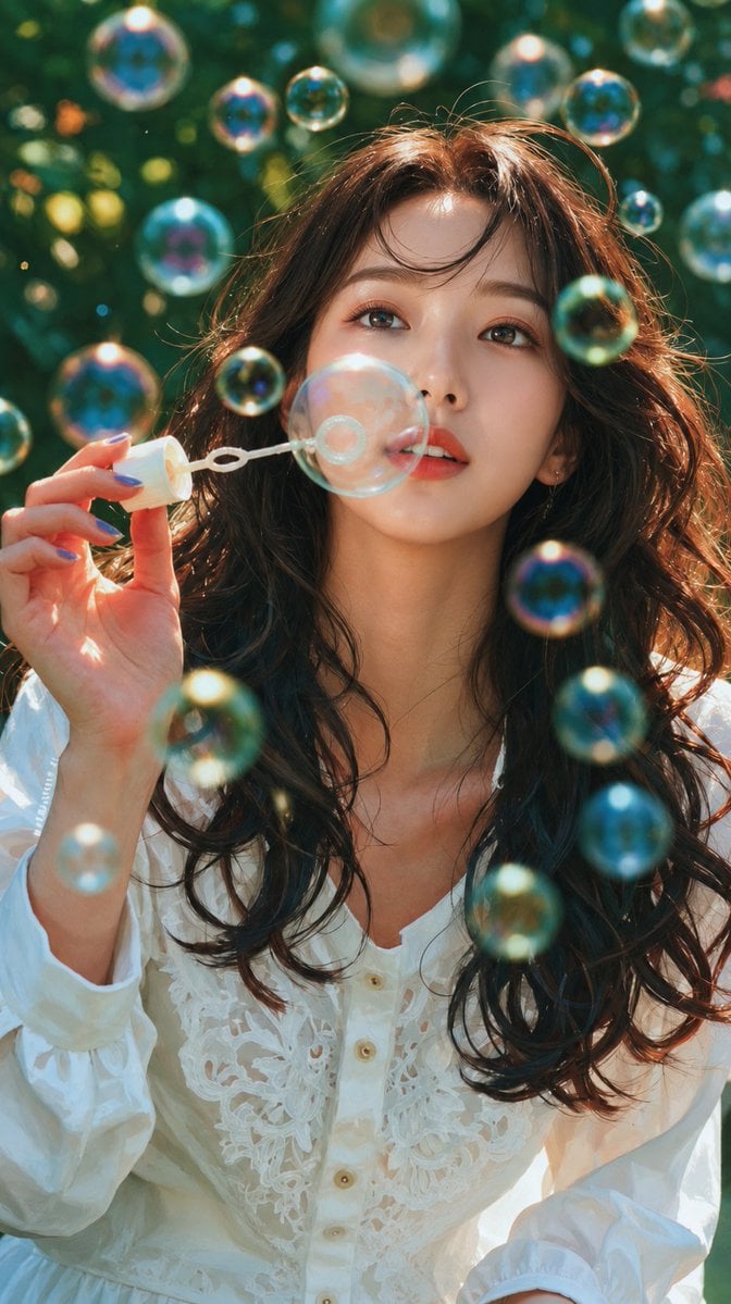 Ultra-realistic cinematic portrait of a beautiful young East