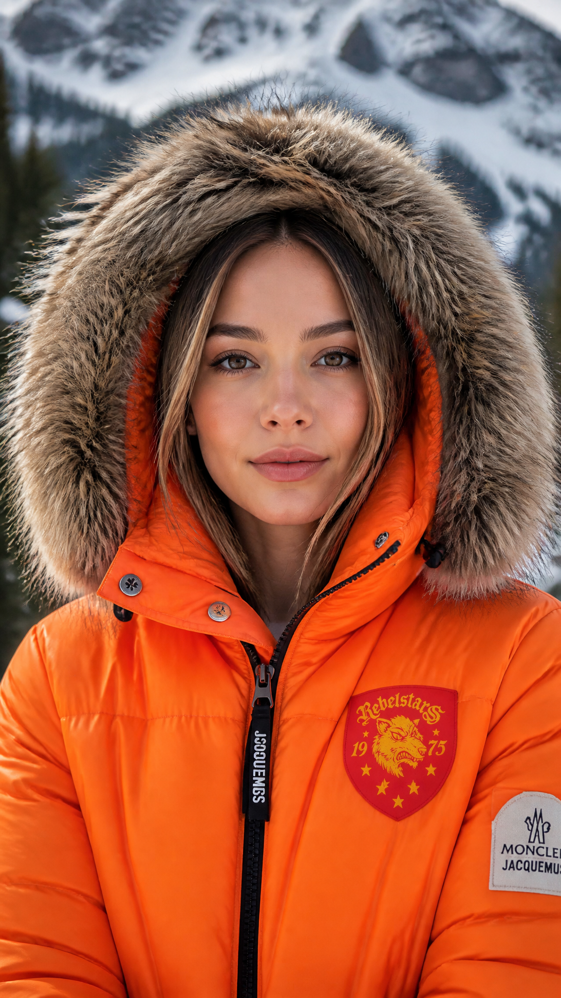 Female Model (see image reference for facial, make her face 