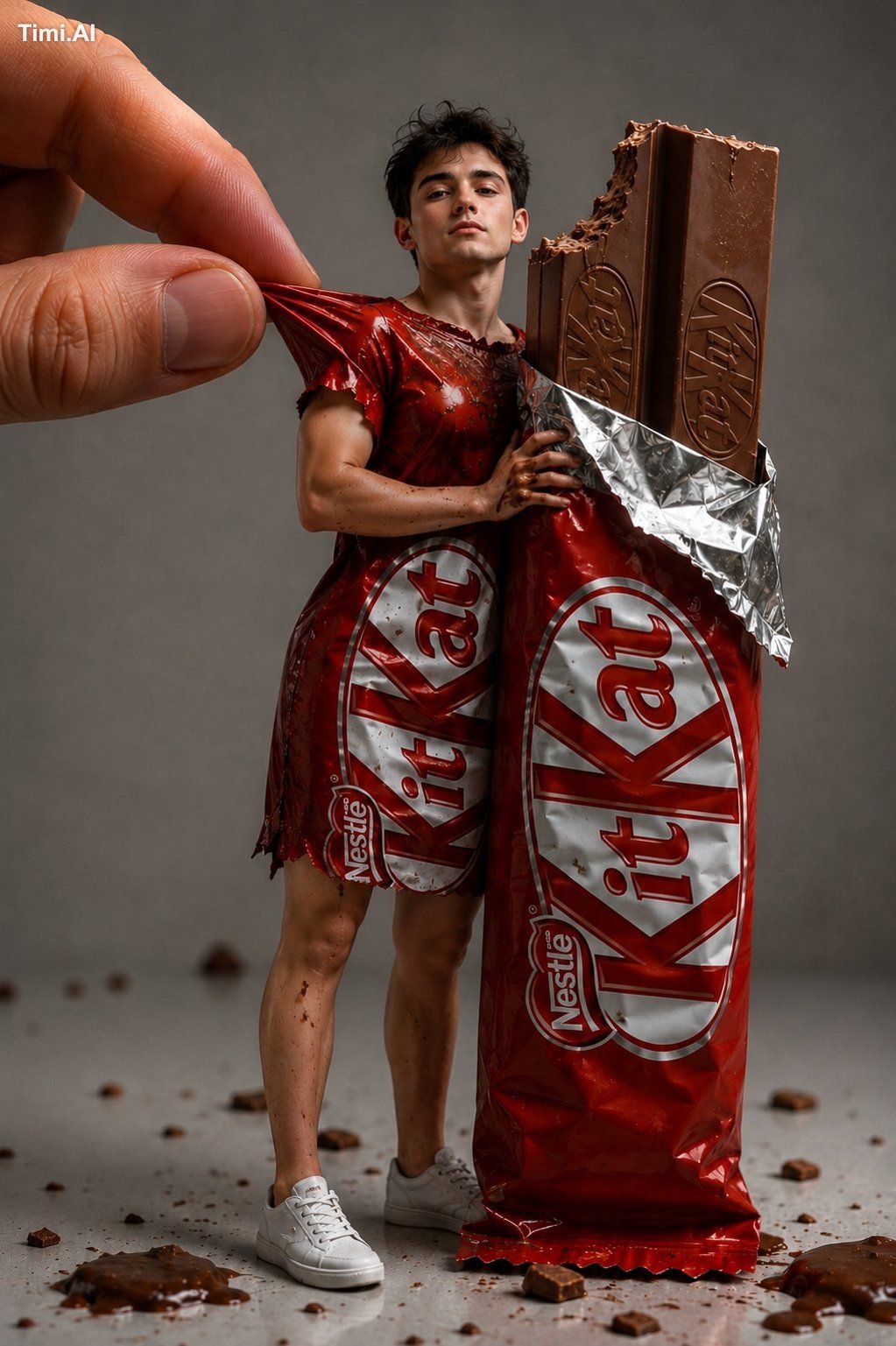 hyper-realistic forced-perspective miniature photography sce