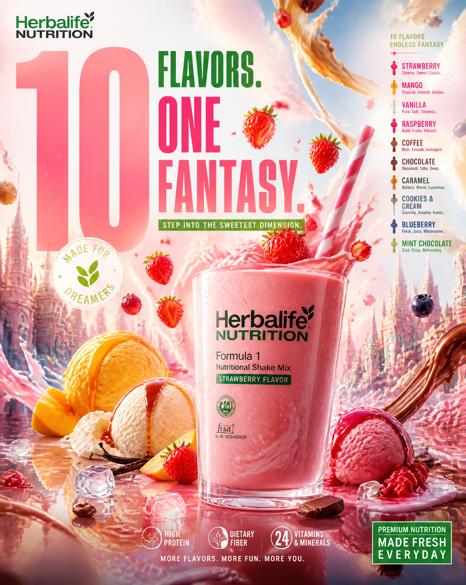 HERBALIFE NUTRITION — “10 FLAVORS. ONE FANTASY.” ULTRA-PREMI