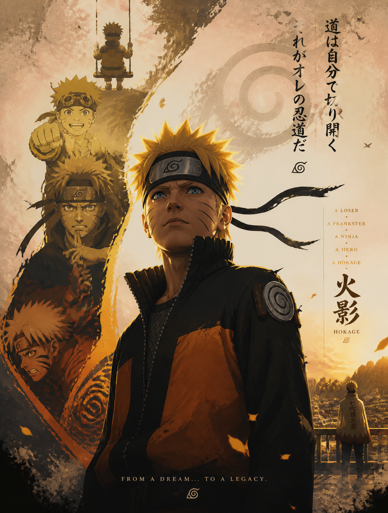 character : Naruto

Design a narrative growth poster in whic