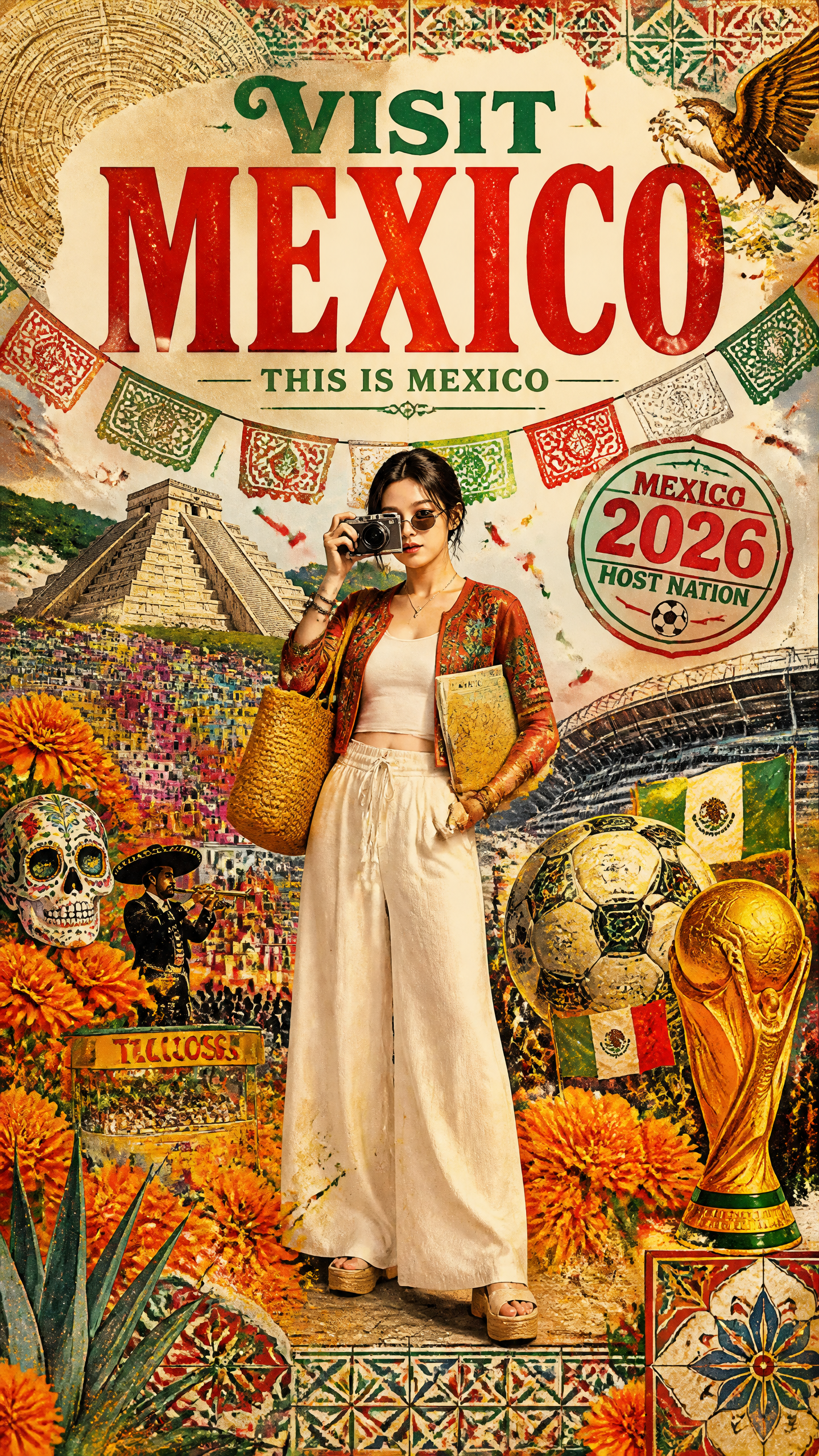 She's standing in the middle of Mexico and she clearly just