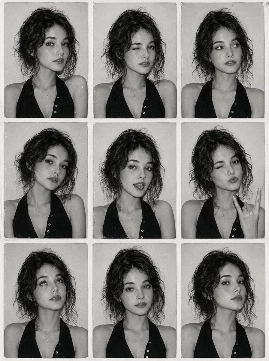 Use the reference photo while keeping the face completely un