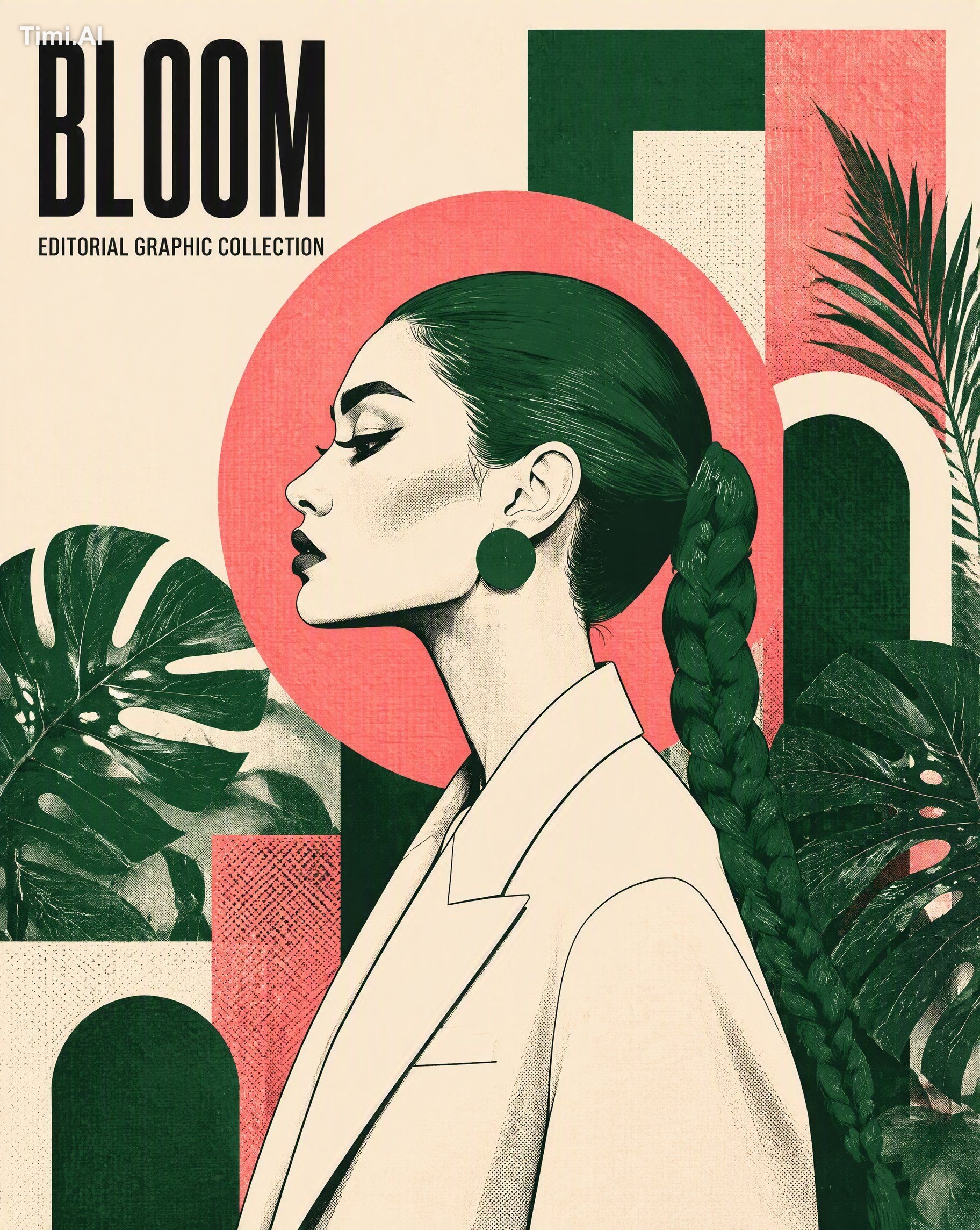 Editorial poster featuring [CHARACTER] in strict left-facing