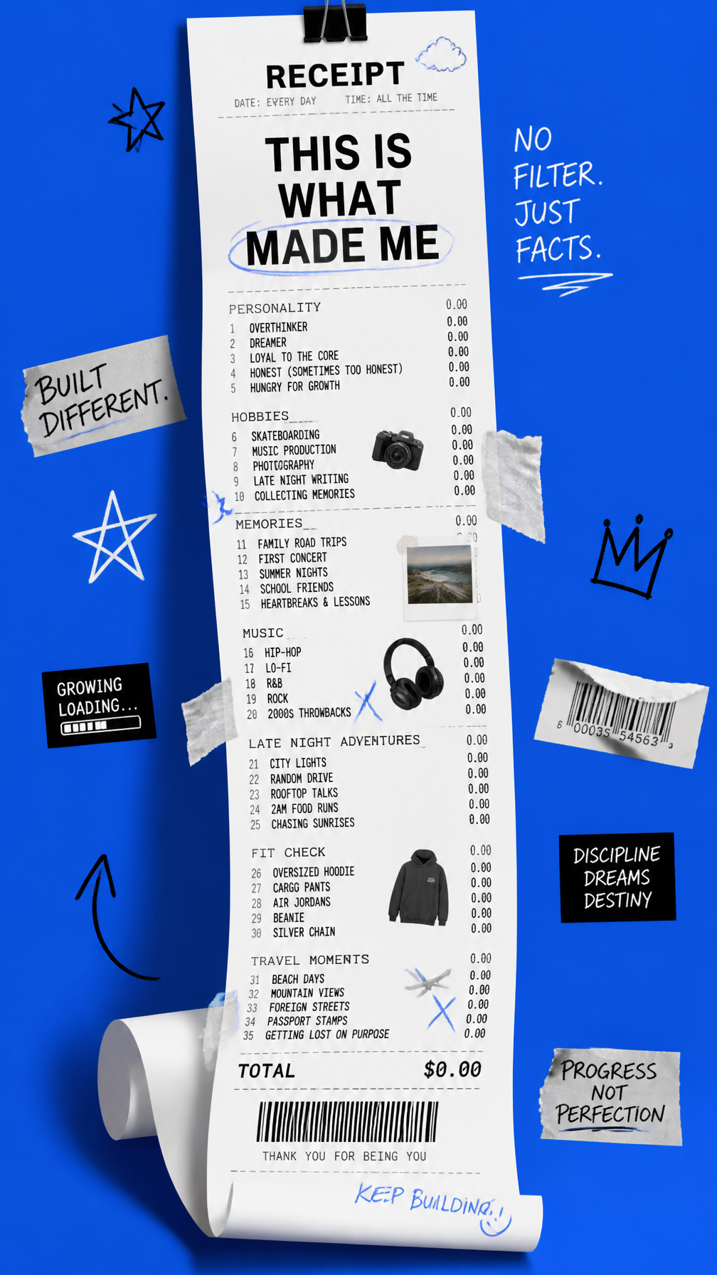 A premium 9:16 youth-culture editorial poster.Main Subject:A