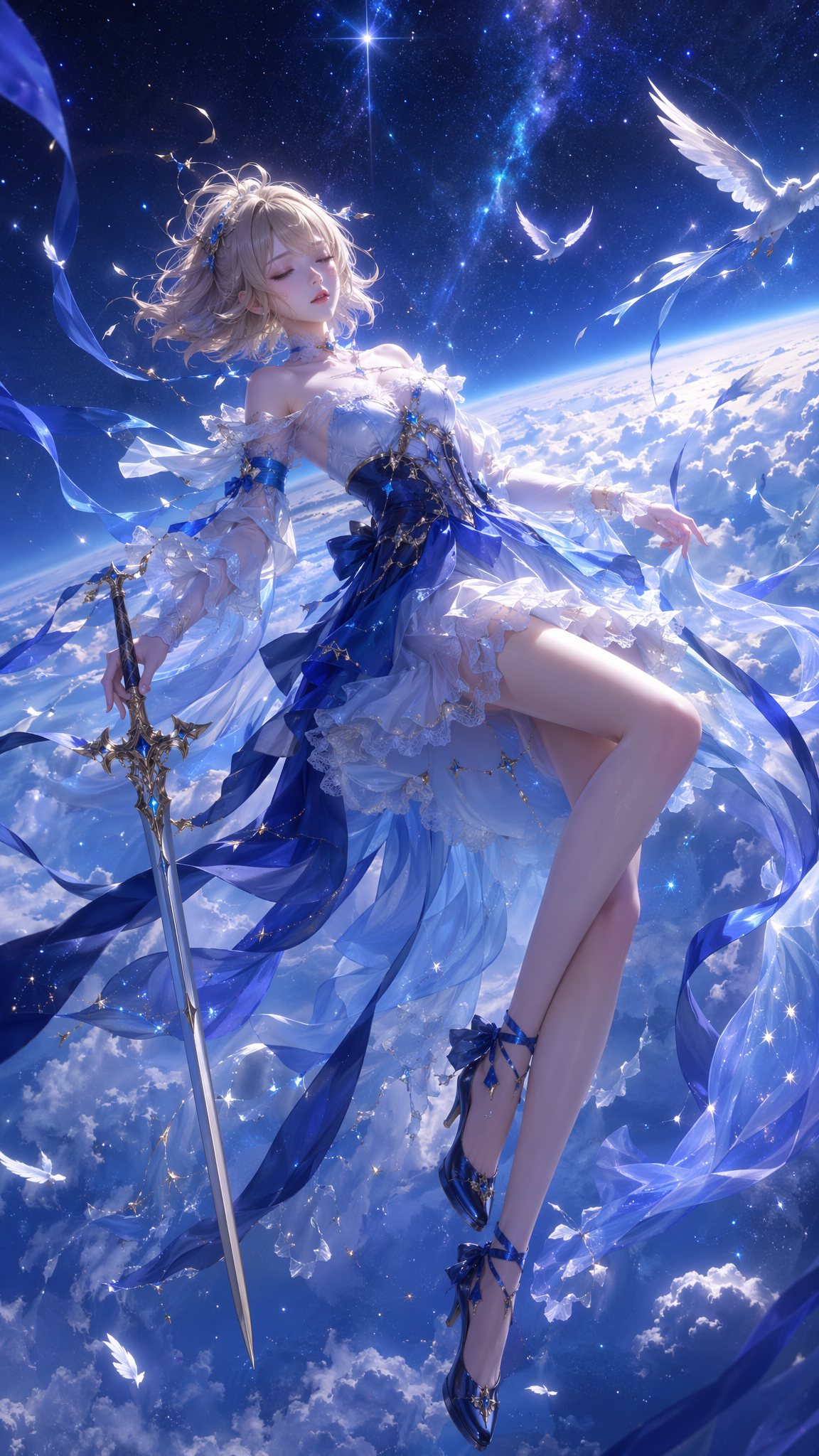 9:16 vertical, high-precision 3D CG oriental fantasy female