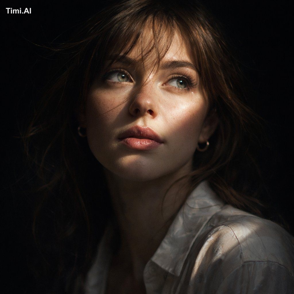 Hyper-realistic cinematic Create an 8k close-up portrait of