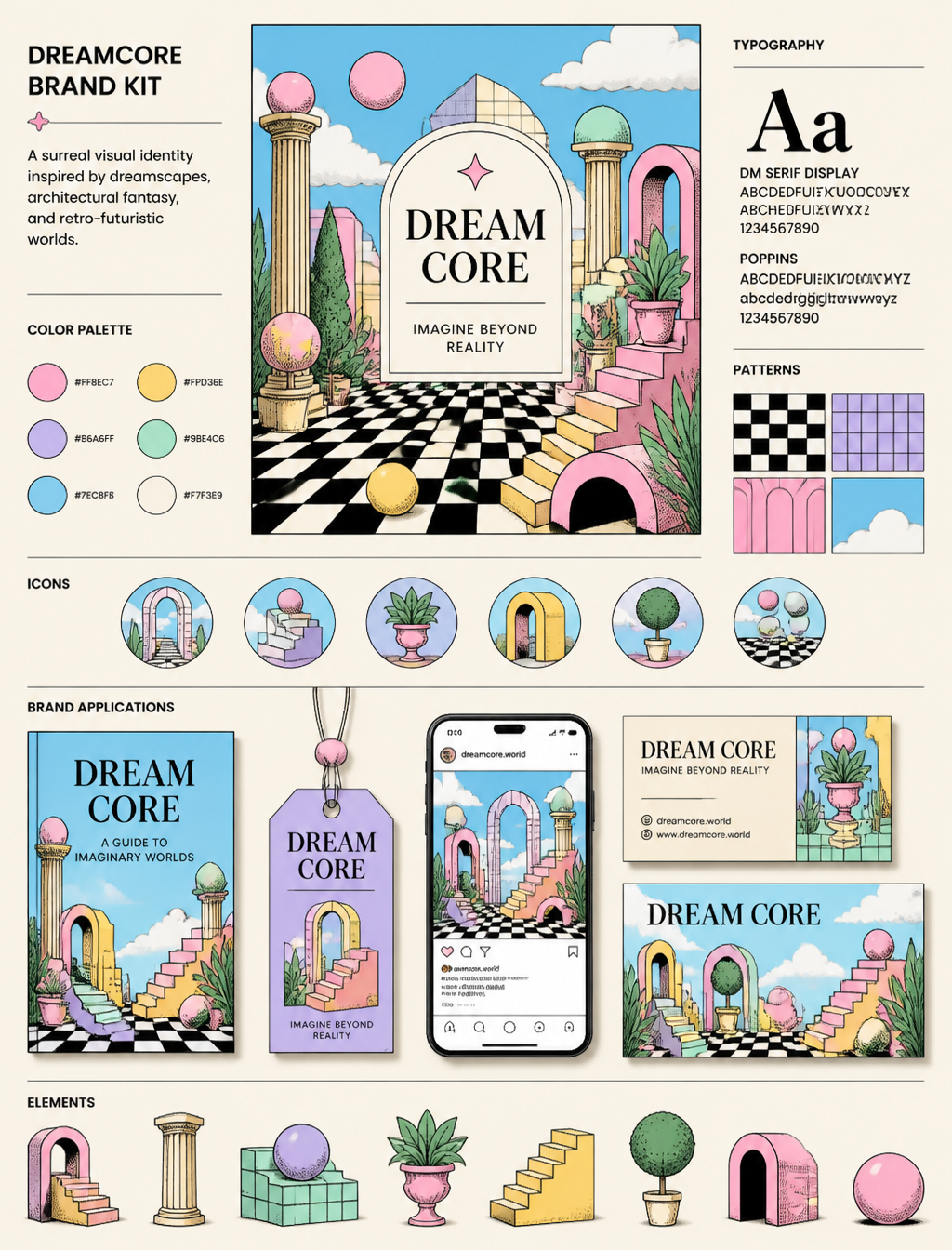 🎨✨ Built this complete Dreamcore Brand Kit using ChatGPT Im