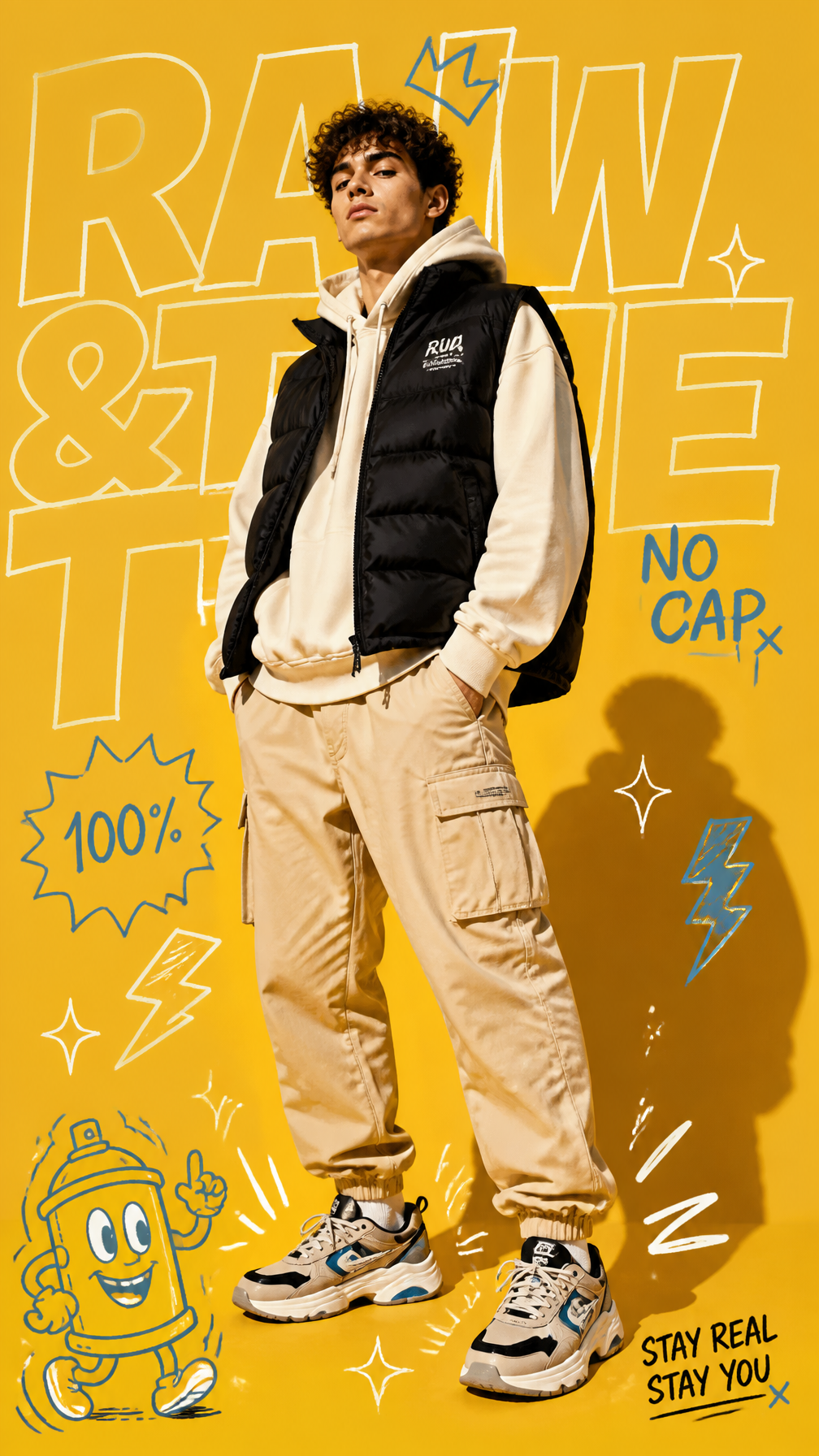 STREETWEAR GRAPHIC COLLAGE SYSTEM
A premium full-body fashi