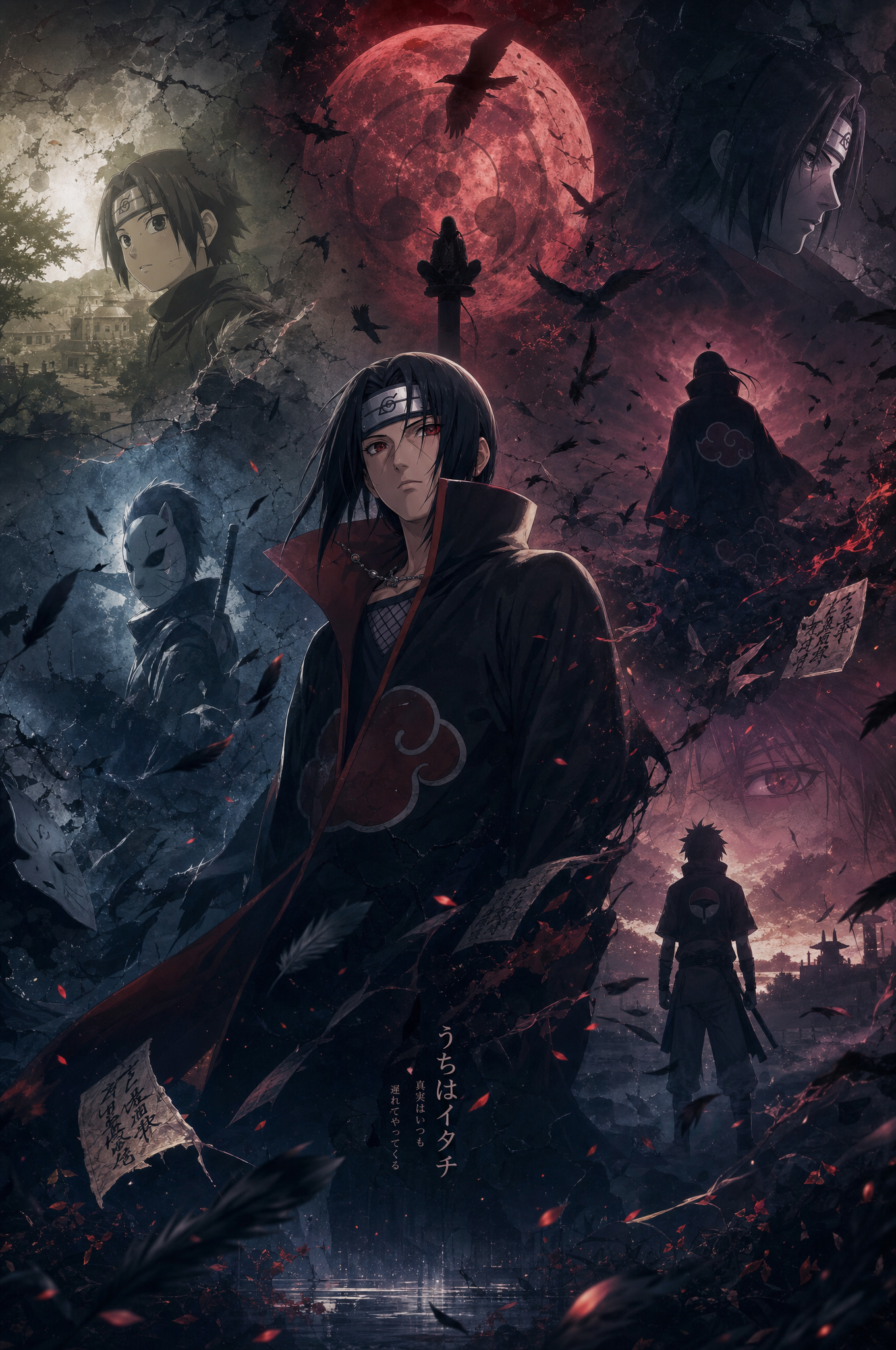 Character: Itachi UchihaDesign a cinematic narrative growth 