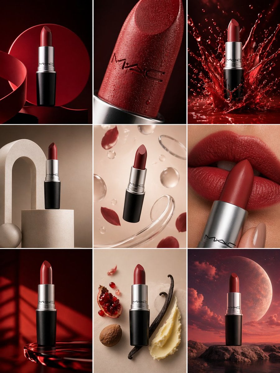 Generate a 3×3 image grid (3:4 aspect ratio) for a luxury co