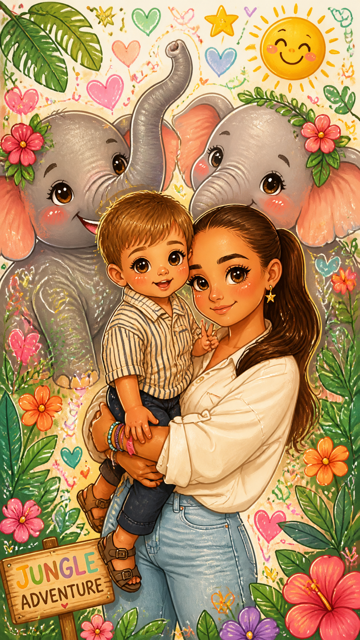 Transform the uploaded photo into a whimsical children's sto