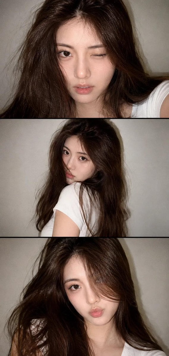 A vertical collage of three YZK photos. Using the uploaded s