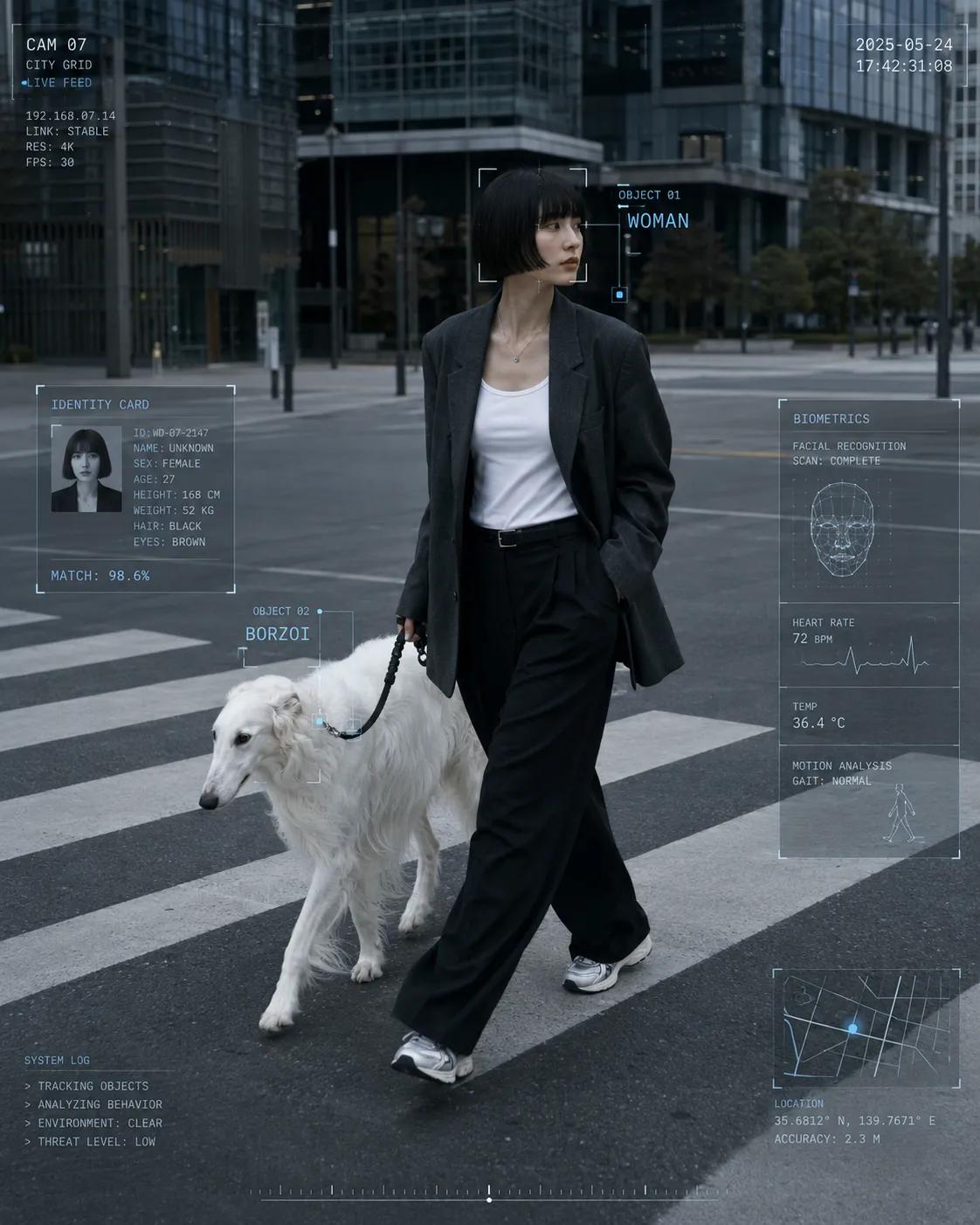 Cyber core editorial photography of [HUMAN] wearing [CLOTHIN