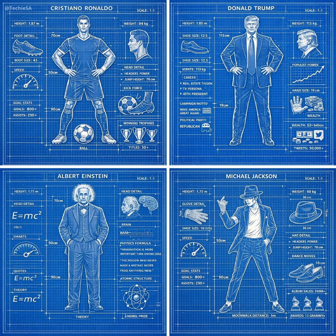 A detailed technical blueprint illustration of [CHARACTER], 