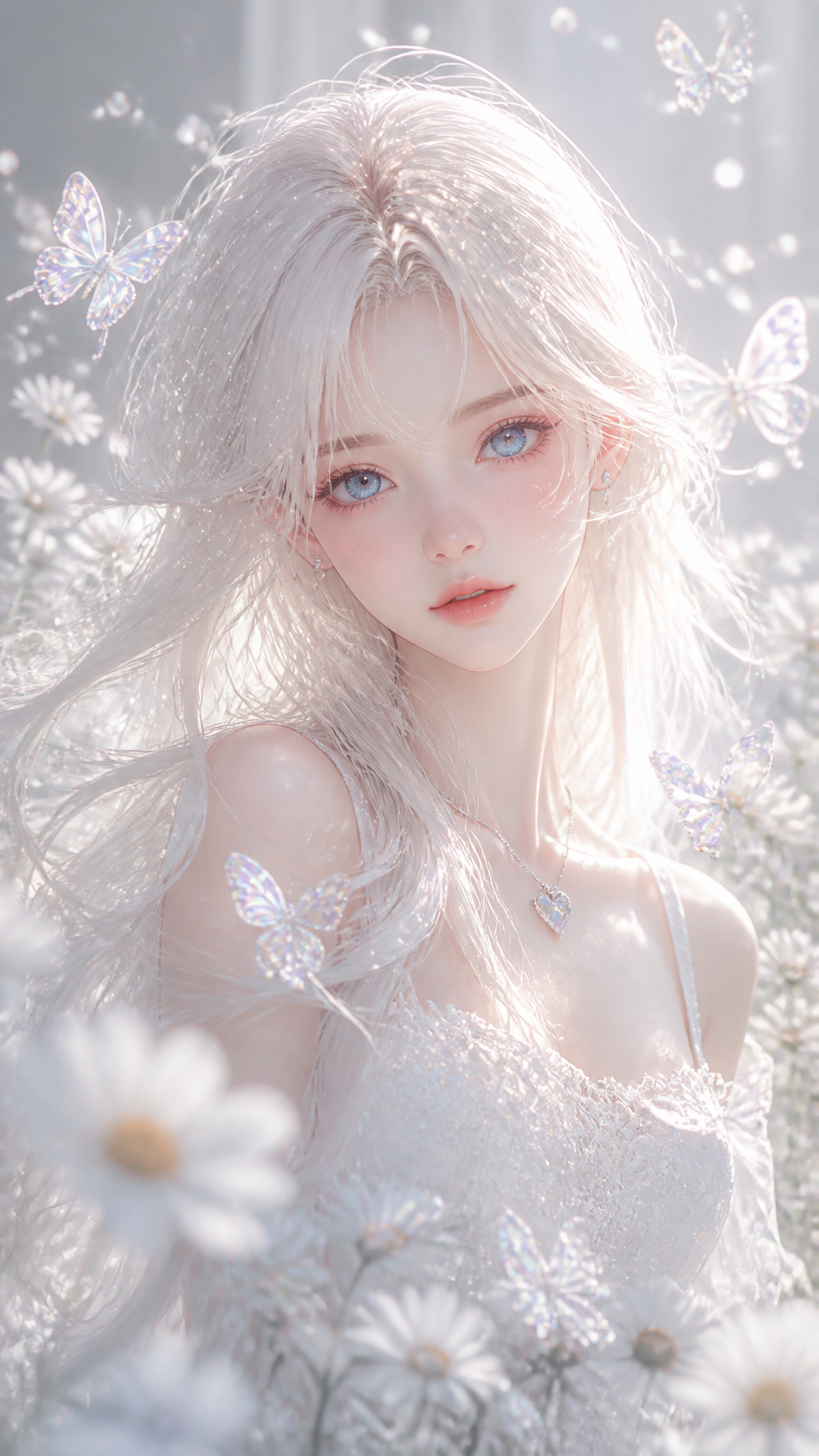 vertical mobile wallpaper, 8K ultra HD delicate realistic an