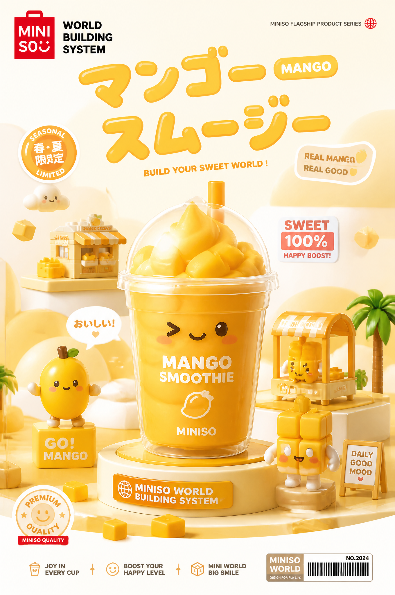 [芒果冰沙] × MINISO WORLD BUILDING SYSTEMCenter:the hero product