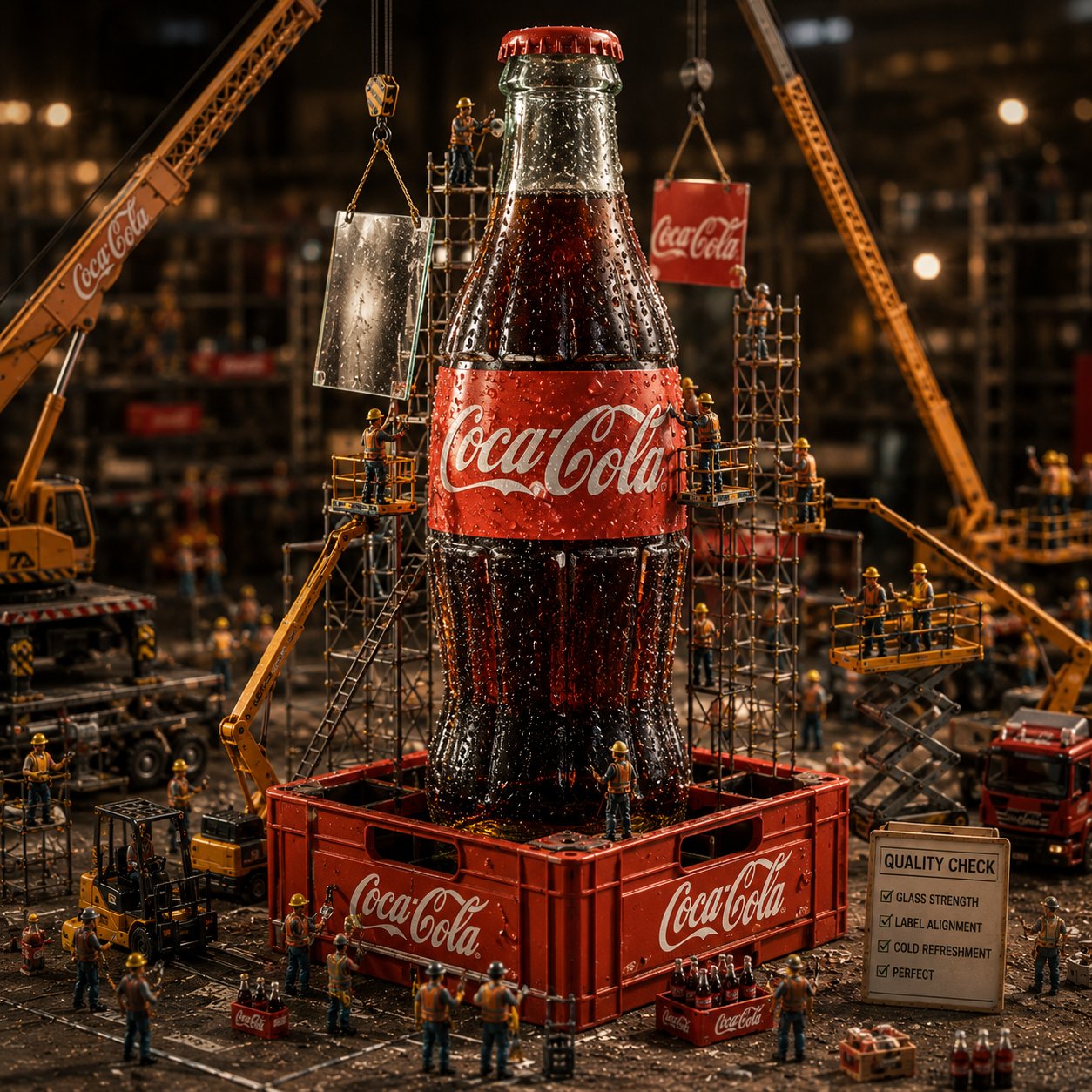Coca-Cola Bottle Construction 🏗️
Made with GPT image 2 &