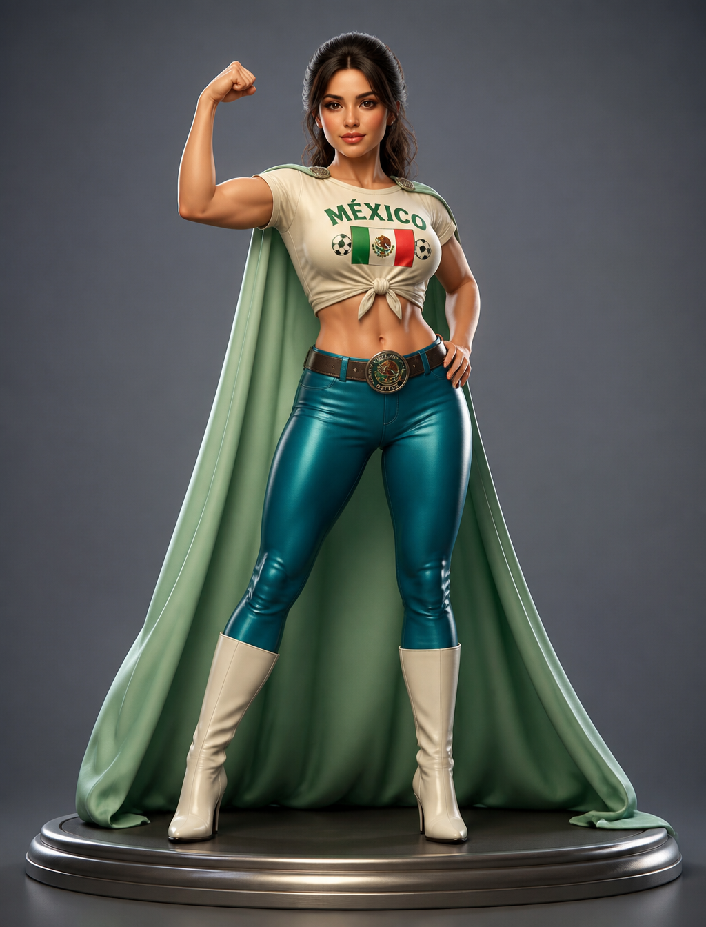 Detailed prompt:Create a sexy female character in a realisti