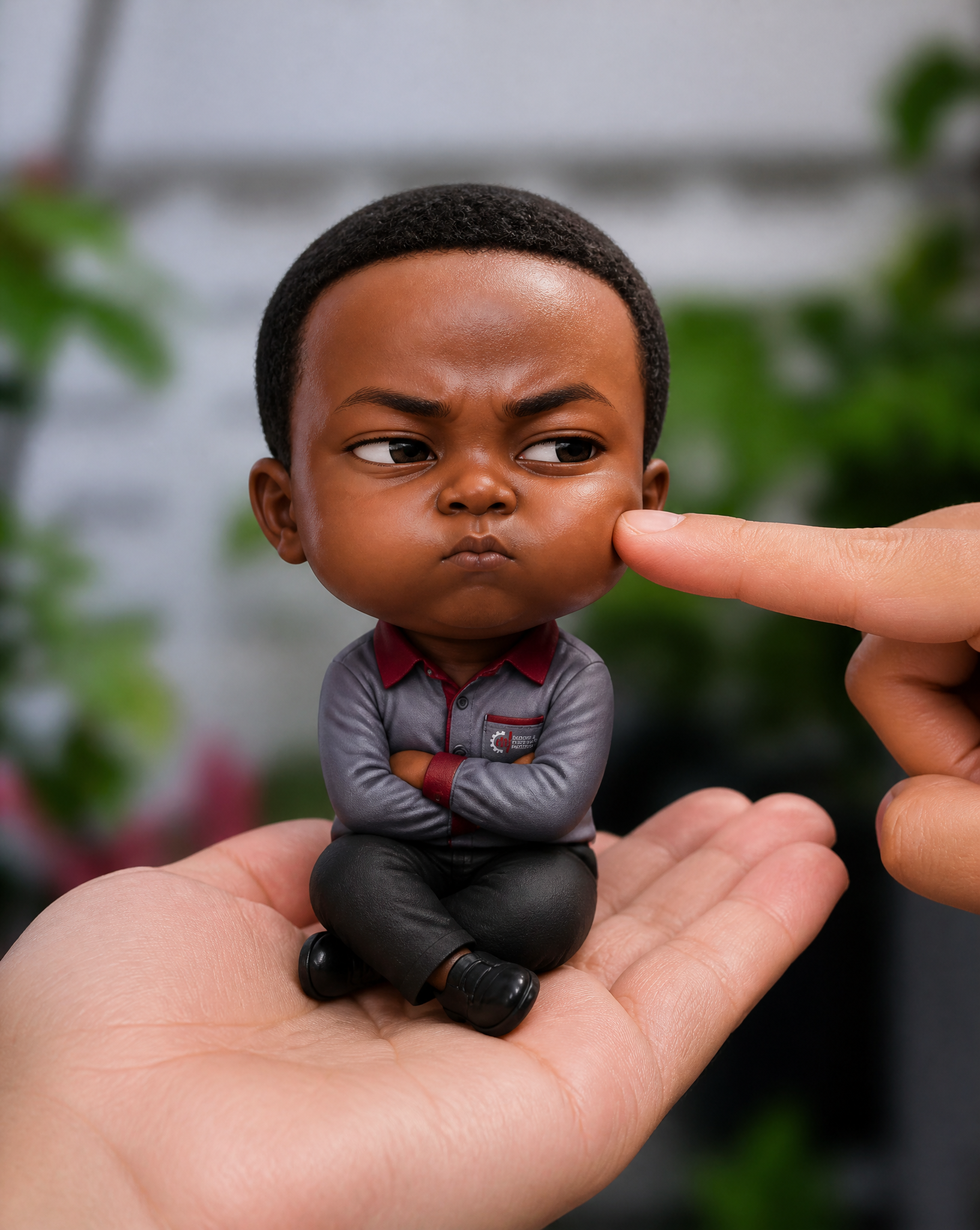 A mini chibi version of the character in the uploaded image,