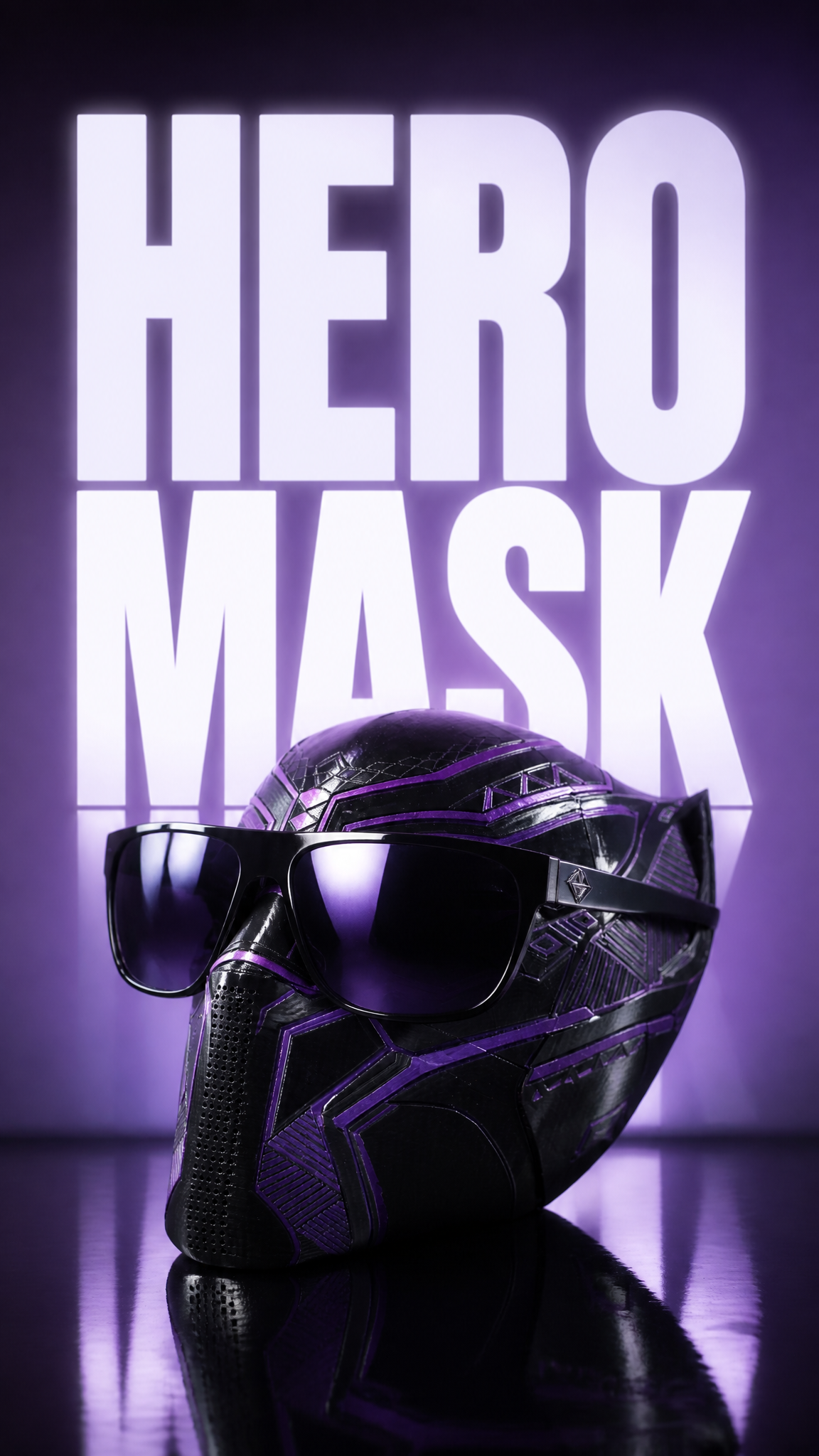 3D printed mask Story promotion oversized futuristic sunglas