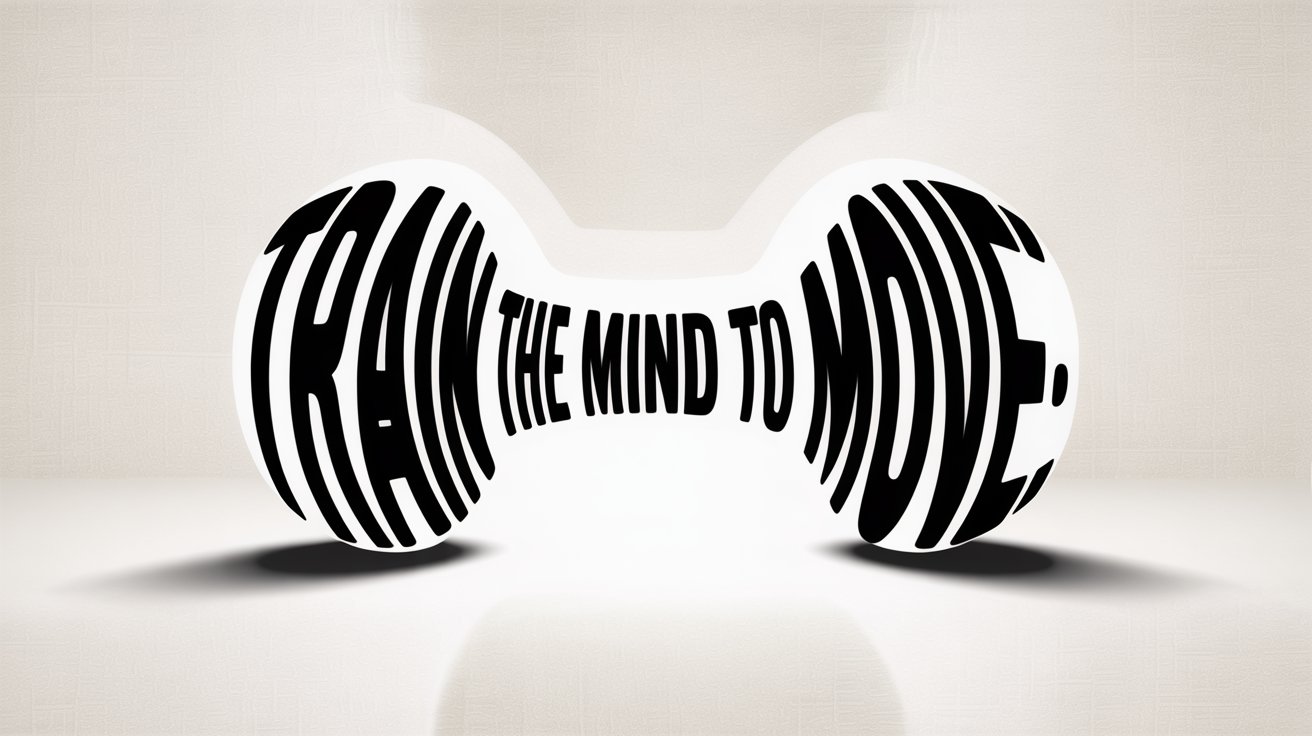 “Train the mind to move.” — creative typographic design uses