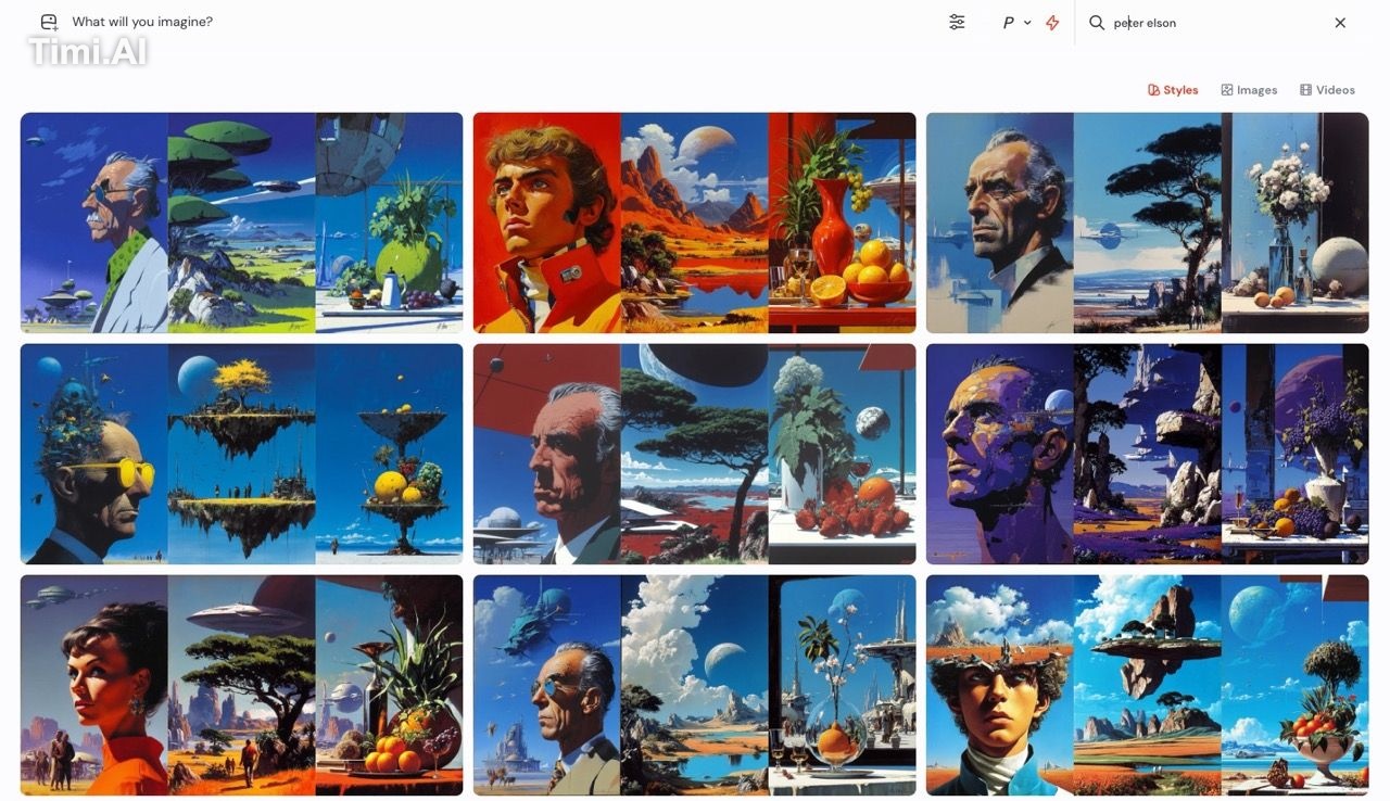 Nouveau pack de l'Explore Sref de Midjourney >
Peter Elso