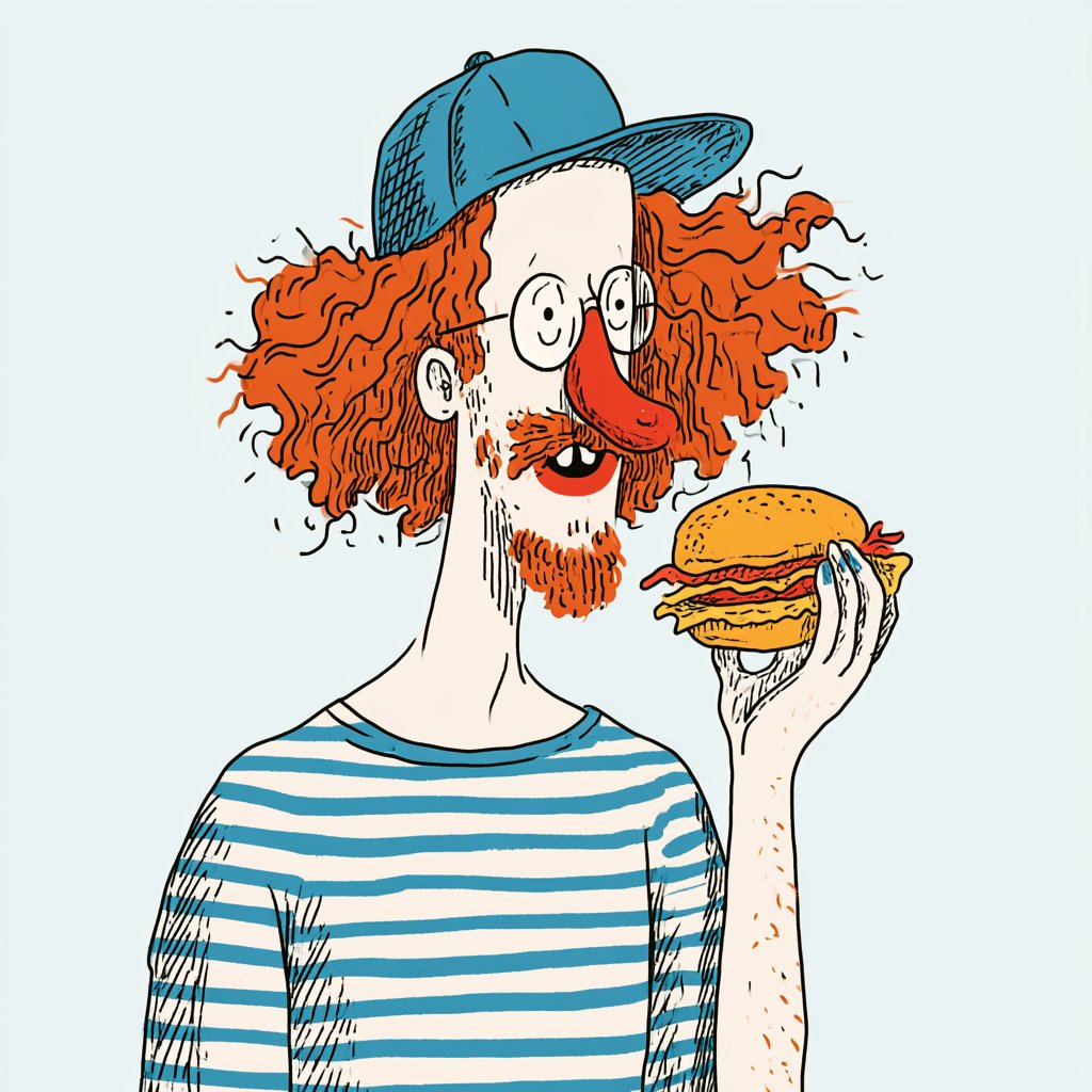 This Midjourney style combines whimsical editorial illustrat