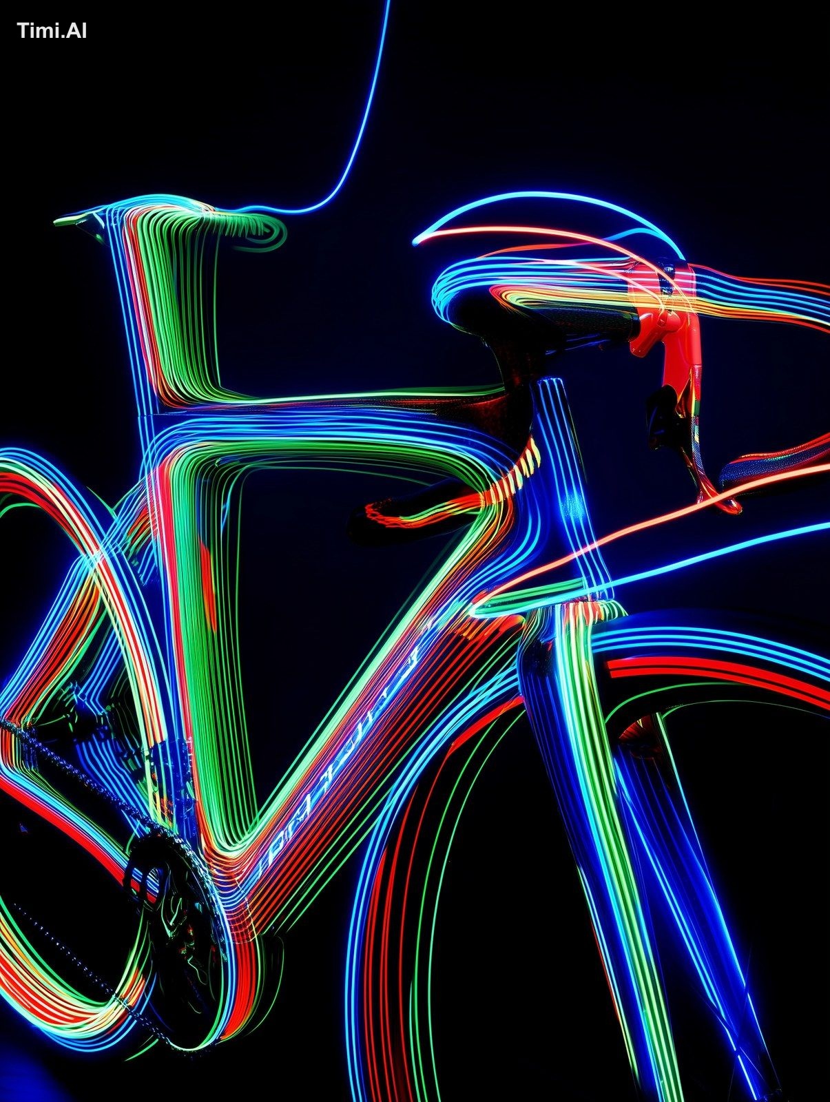 High-end bicycle frame detail, carbon fiber materials, techn