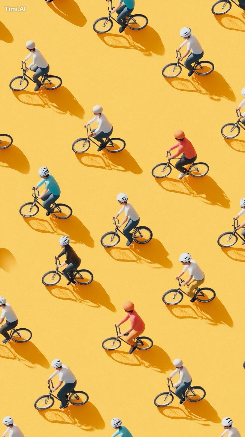 A small isometric pattern of small realistic people heads, n