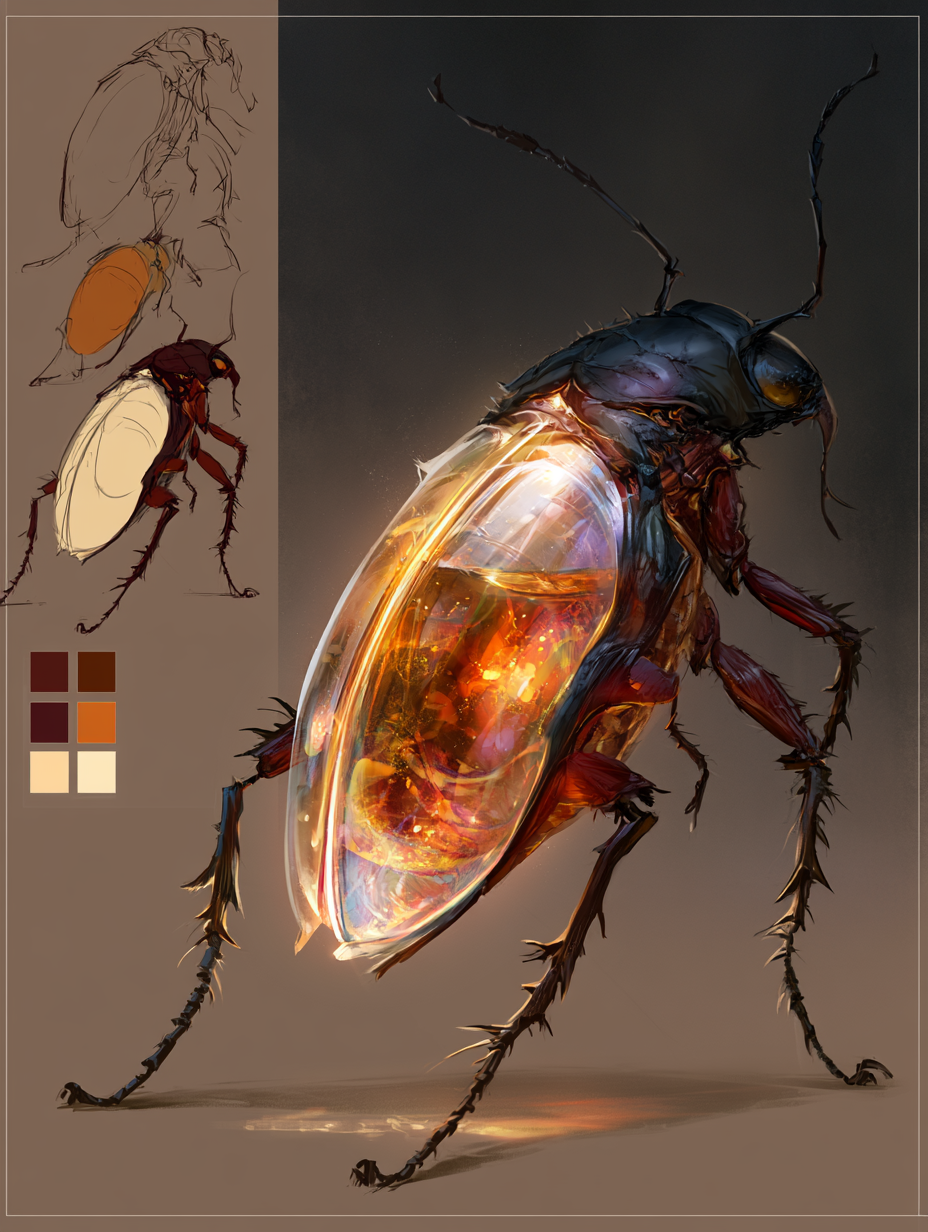 This image is a digital concept art. The composition is divi