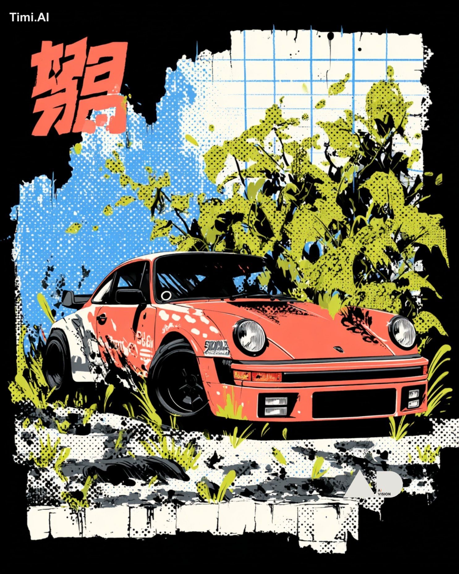 Acid Gritty Print  --sref 97419416 --sv 6 --sw 100 --stylize